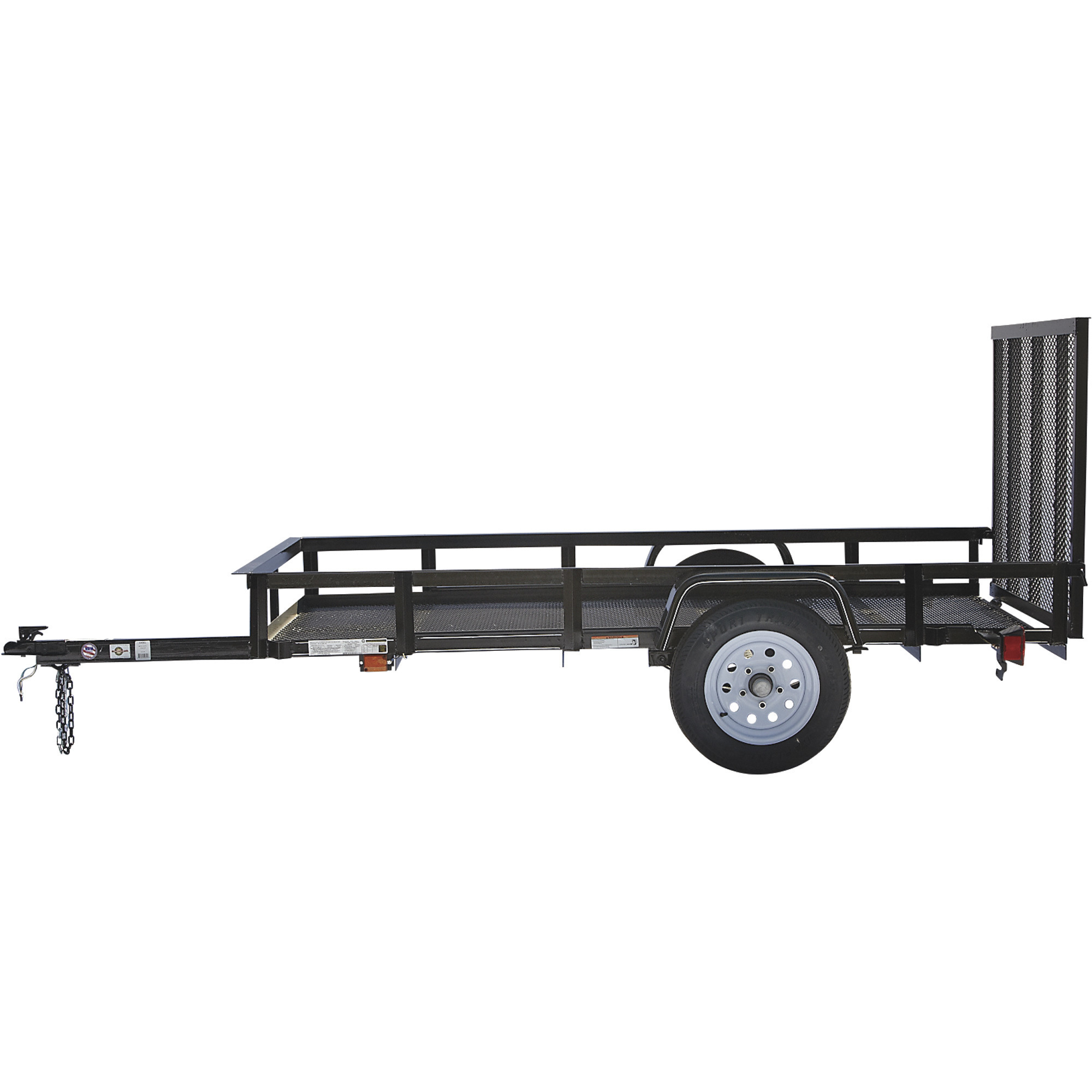 Carry-On Trailer 5-ft x 10-ft Steel Mesh Utility Trailer with Ramp