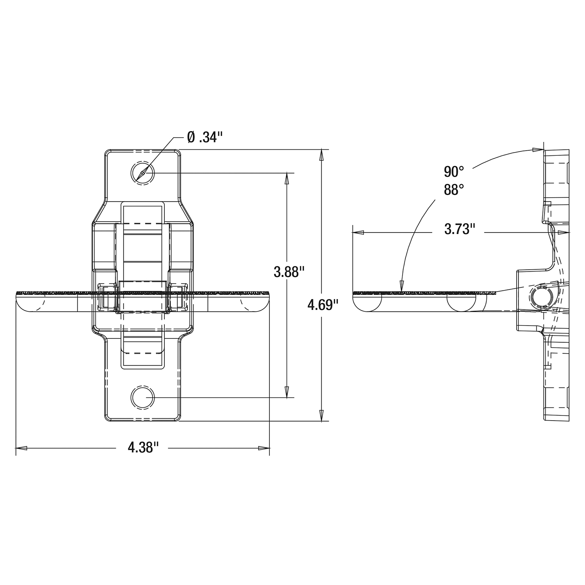 Buyers Products, Folding Safety Foot Step Or Grab Handle Bus Truck 