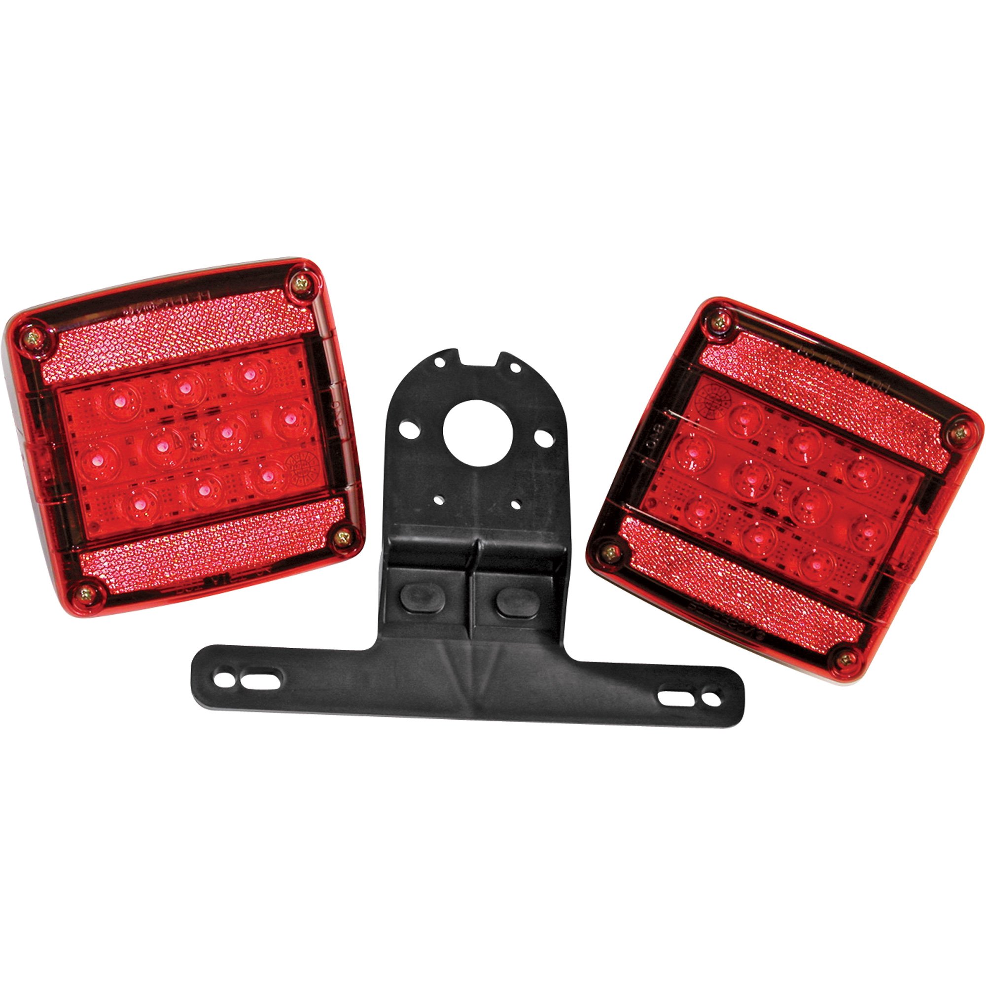 Peterson Manufacturing Piranha Square LED Rear Trailer Light Kit — 4 1