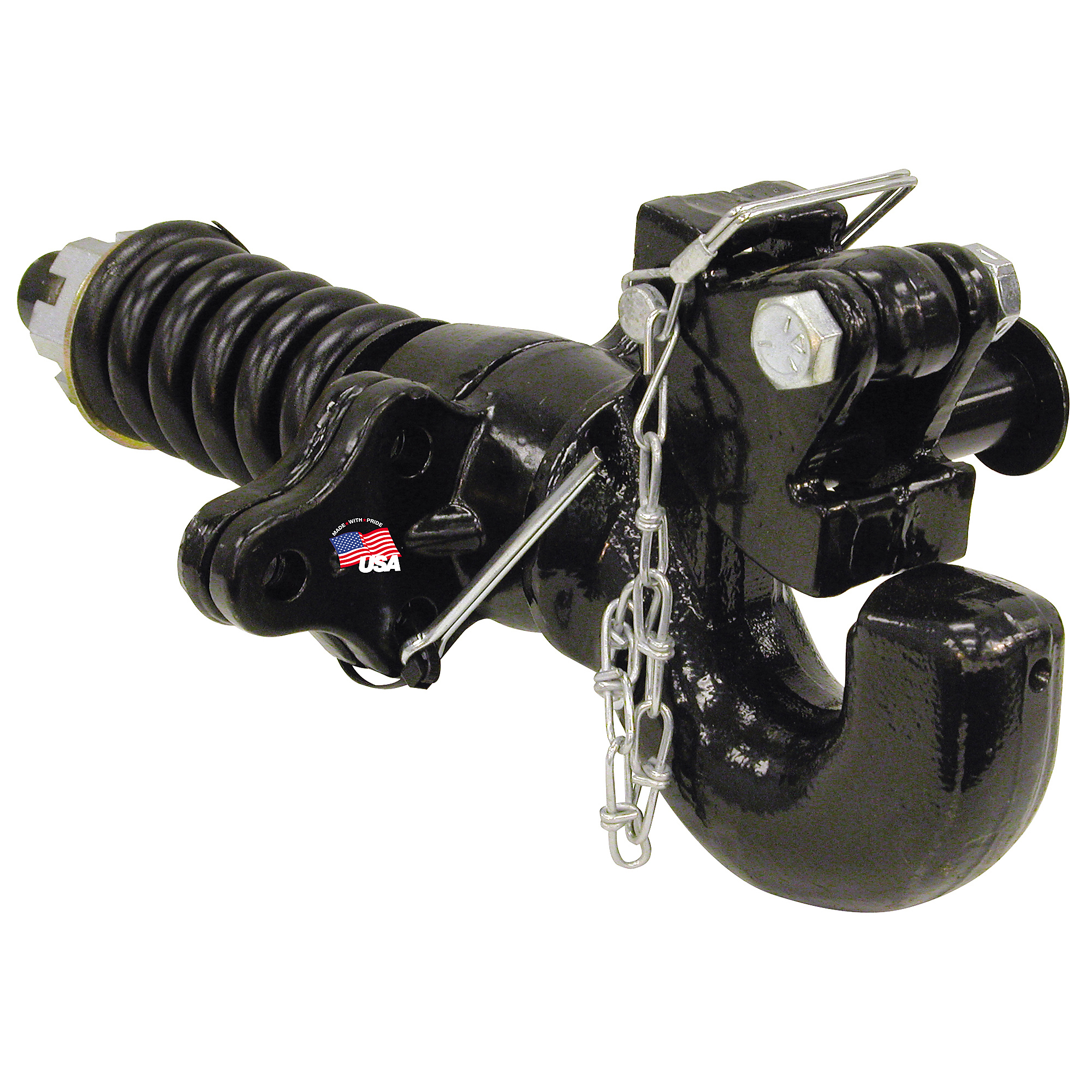 Buyers Products, 15 Ton Swivel Pintle Hook Hitch Mount 2.375in.-3in. Lunette Eye, Model# BP100A