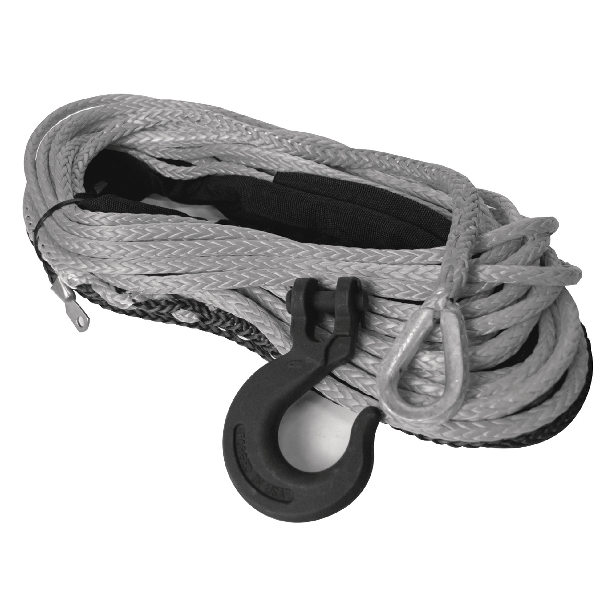 Mile Marker Synthetic Winch Rope, 3/8in. Dia. x 100Ft., Model# 19-52038-100C