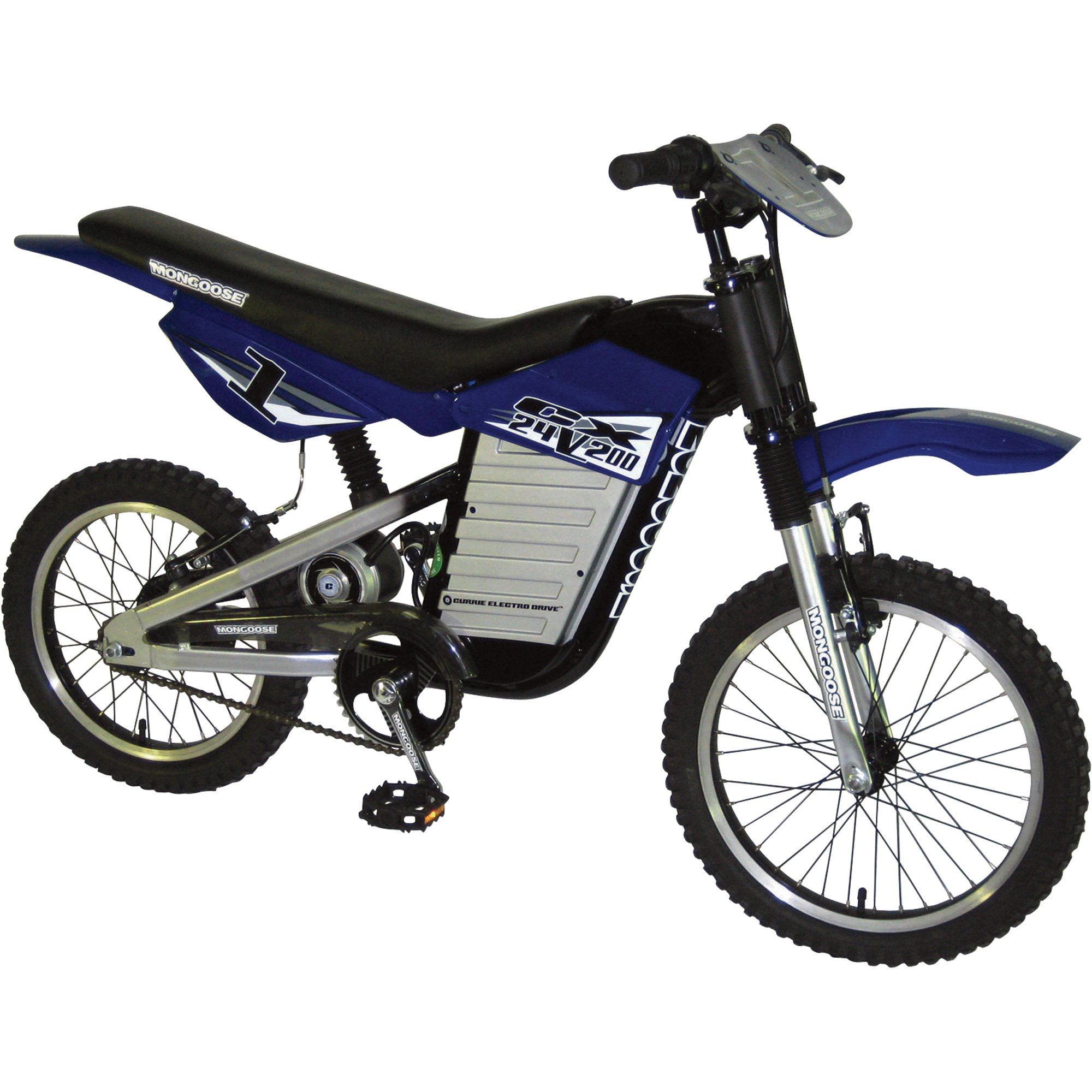 Mongoose 200 Watt Electric Motocross Bike, Model# CX 24v200