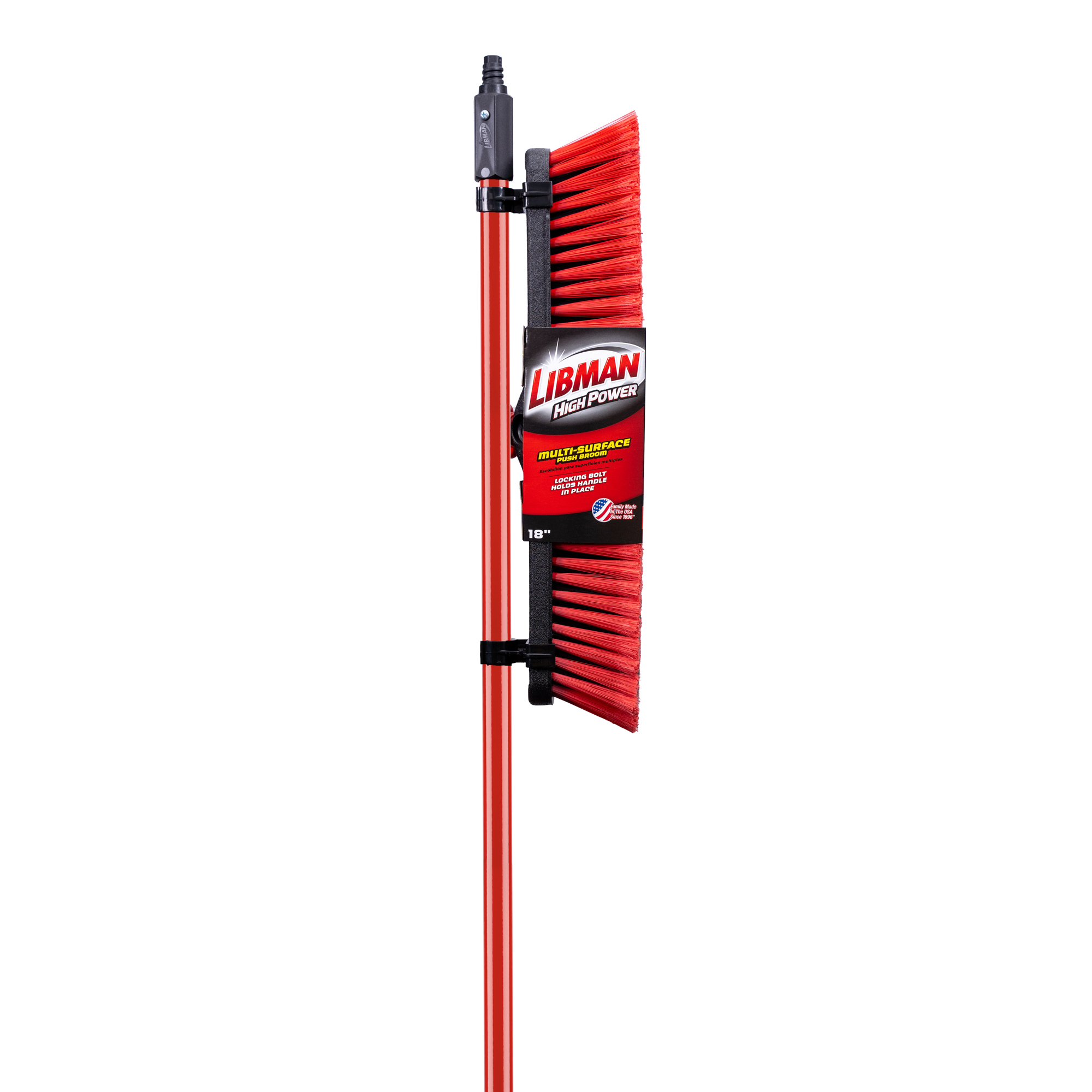 Libman 18in. Multi-Surface Push Broom, Model# 804