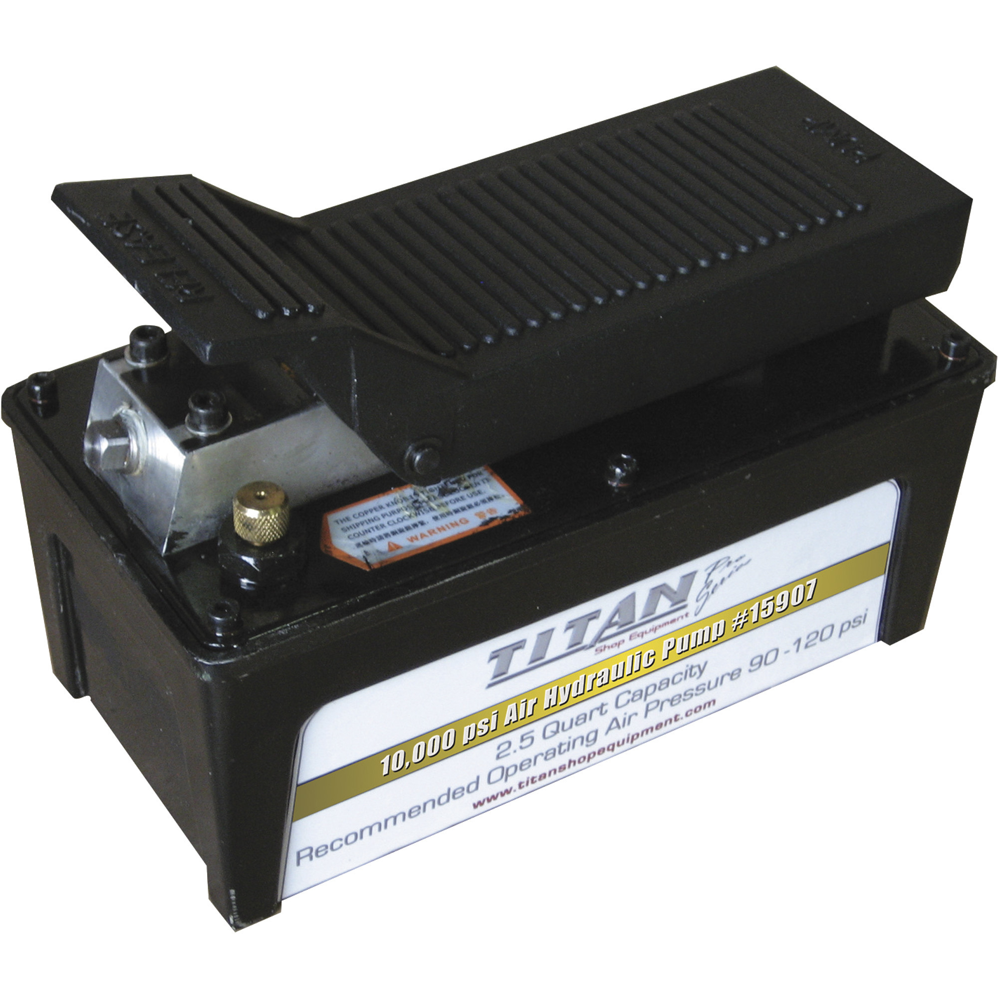 AME International Titan Air Hydraulic Pump, 2.5Qt., 3,900 PSI, Model#15907