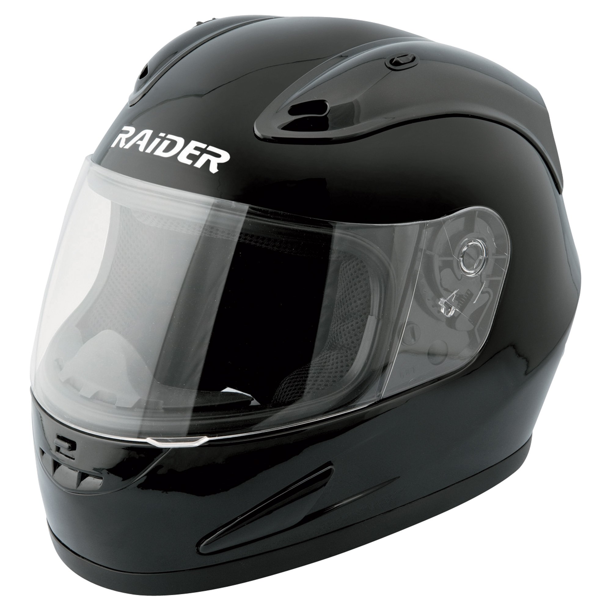 Raider Full-Face Street Helmet — Black, Adult Medium, Model# 26