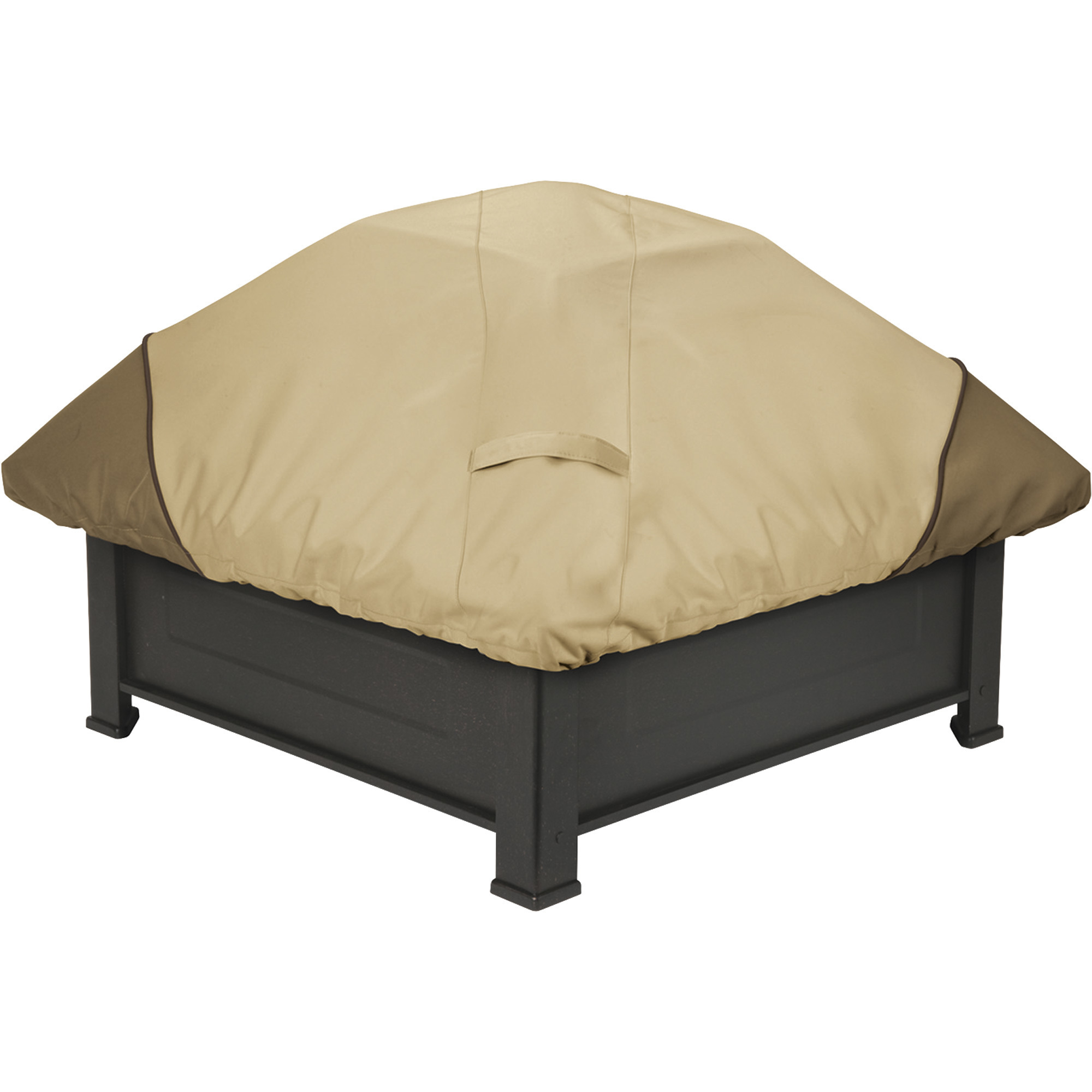 Classic Accessories Veranda Square Fire Pit Cover, Pebble, 40in.L x 40in.W, Model# 71942