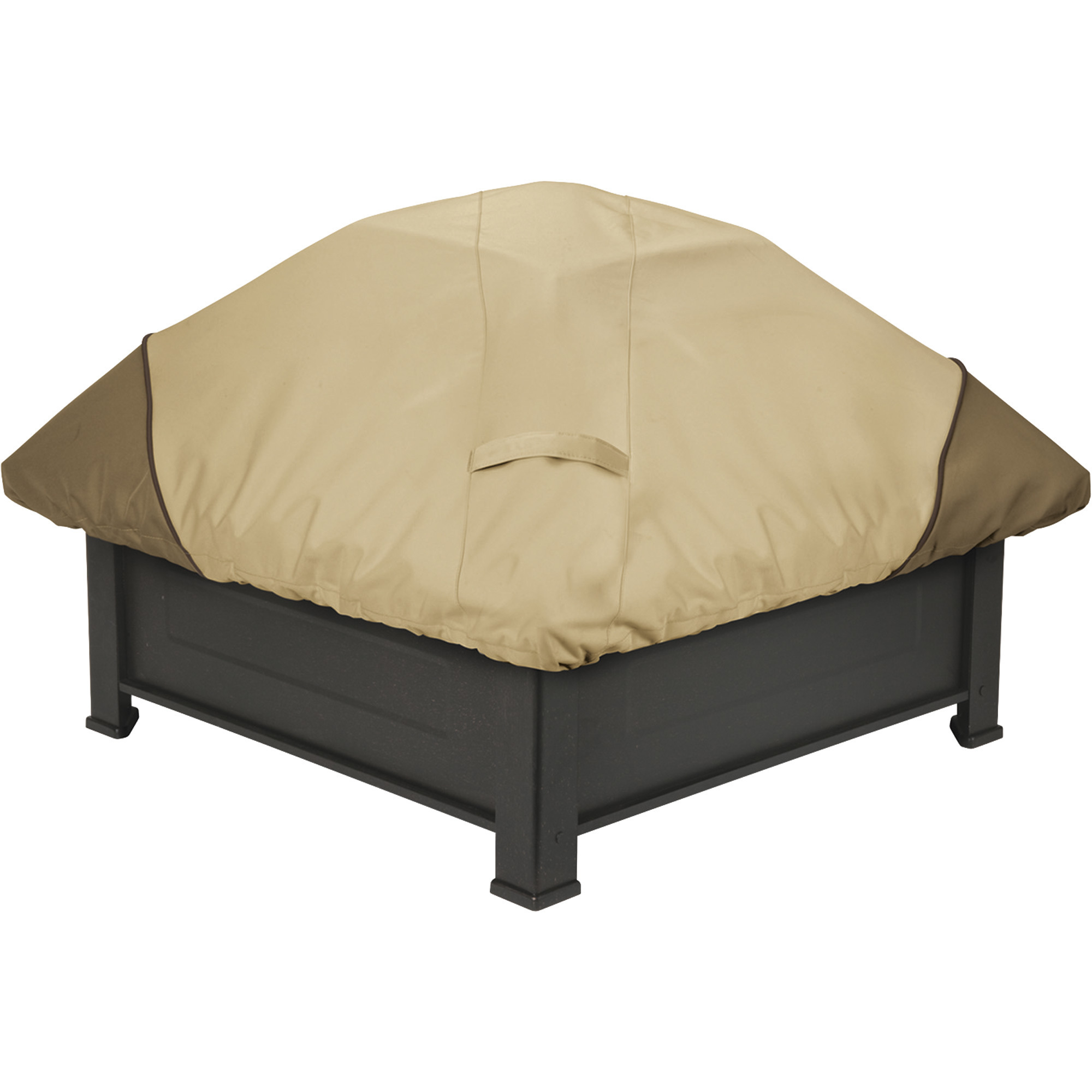Classic Accessories Veranda Round Fire Pit Cover, Large, Pebble, 60in. Dia., Model# 72942