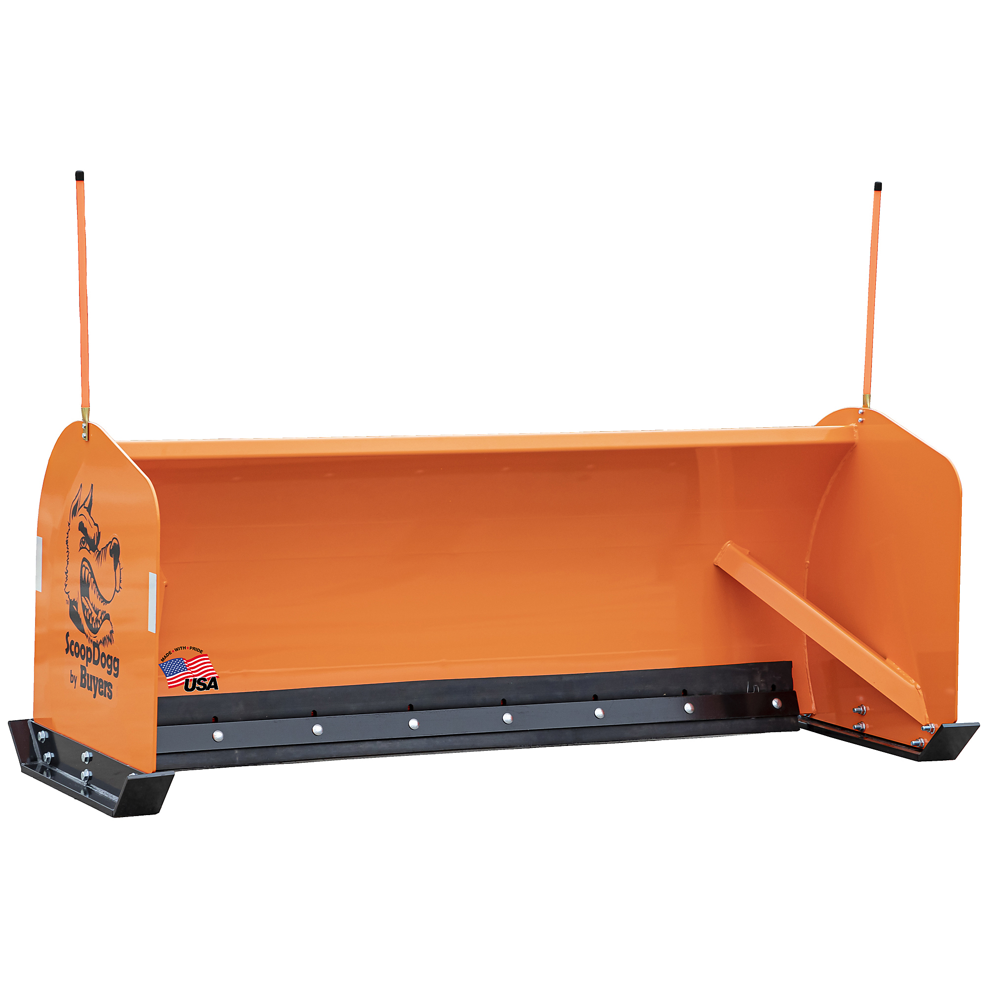 Buyers Scoop Dogg, Skid Steer Snow Pusher - 8ft., Blade Positions (qty.) 1 Model# 2603108