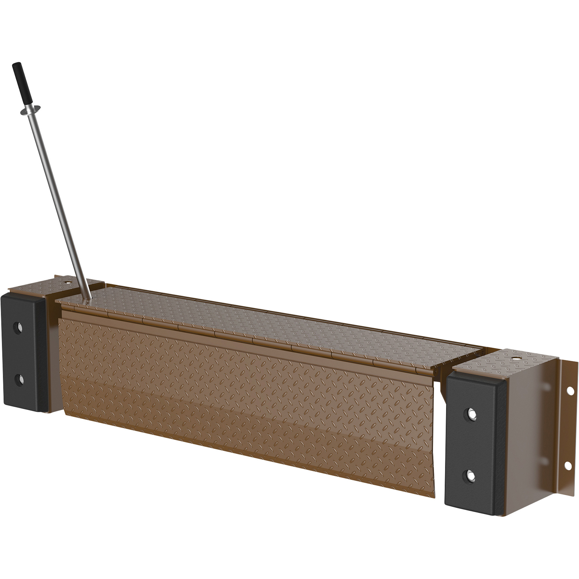 Vestil Mechanical Dock Leveler - 66in.W, 20,000-Lb. Capacity, Brown, Model# FM-2066