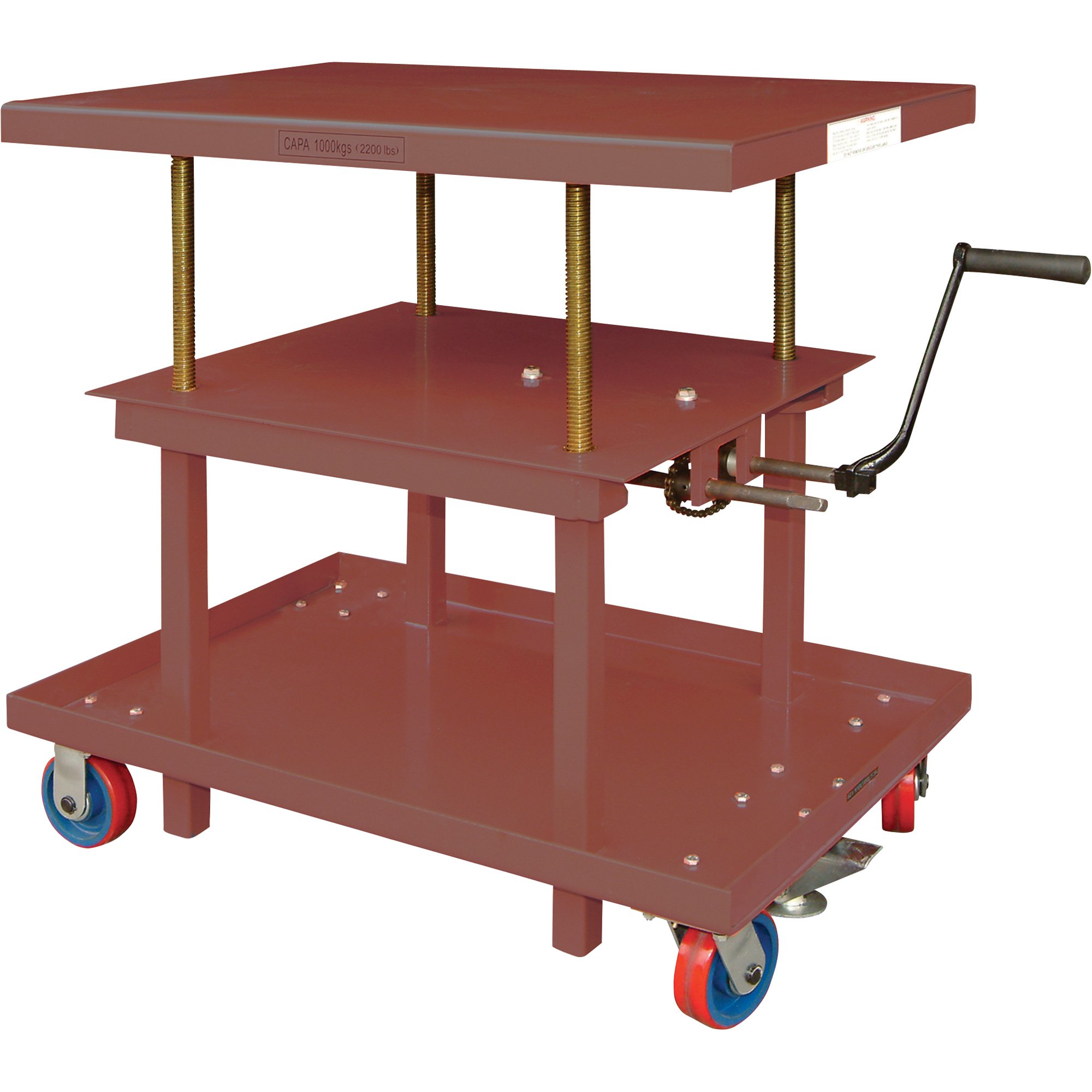 Northern Industrial Mechanical Elevating Table — 2,200 Lb. Capacity ...