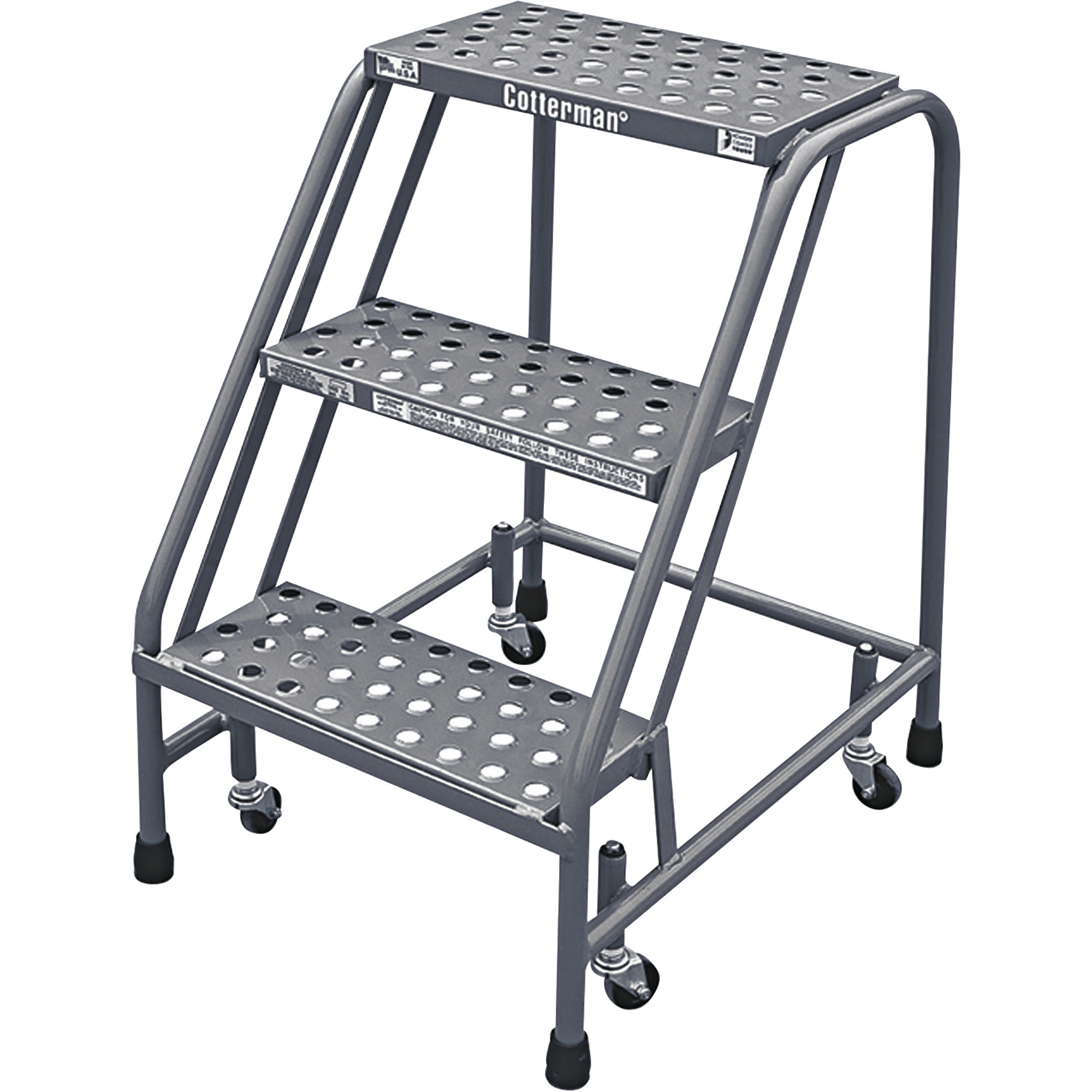 Cotterman (Rolling) Ladder, 40in. Max. Height, Model# 1004N1820A1E10B3C1P6