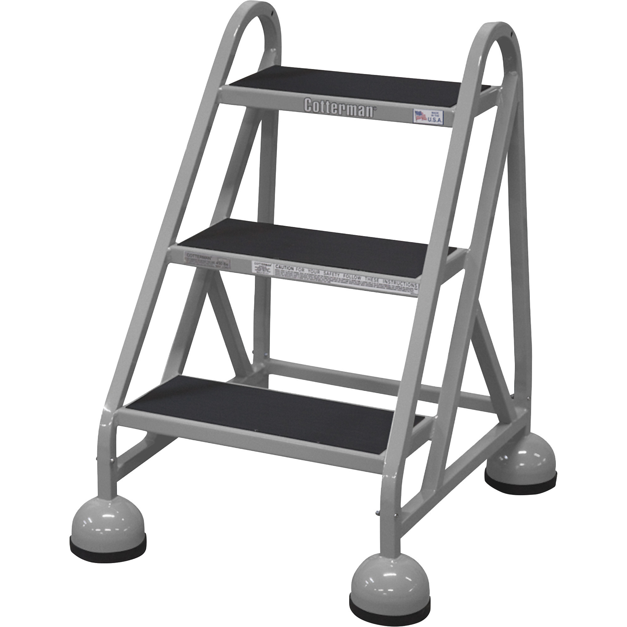 Cotterman Steel (Step) Ladder, 27in. Max. Height, Model# ST-300 A5 C1 P5