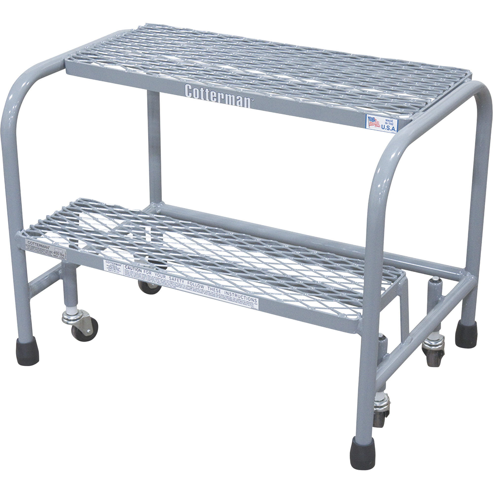 Cotterman (Rolling) Stairs, 20in. Max. Height, Model# 1002N1818A1E10B1C1P1
