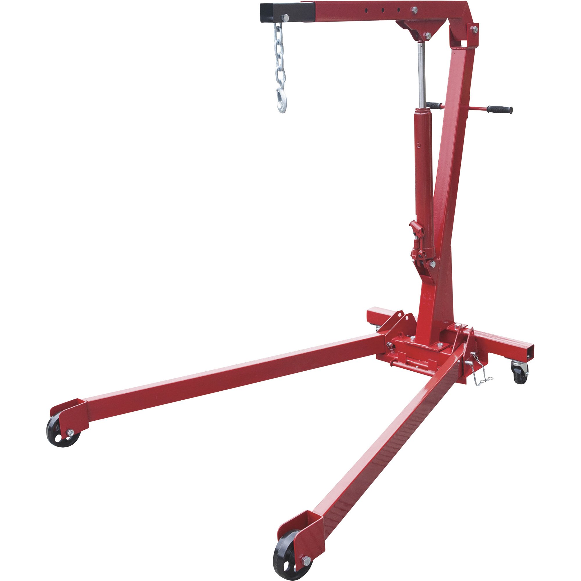 Torin Big Red Folding Engine Hoist with FREE* Engine Stand — 2-Ton