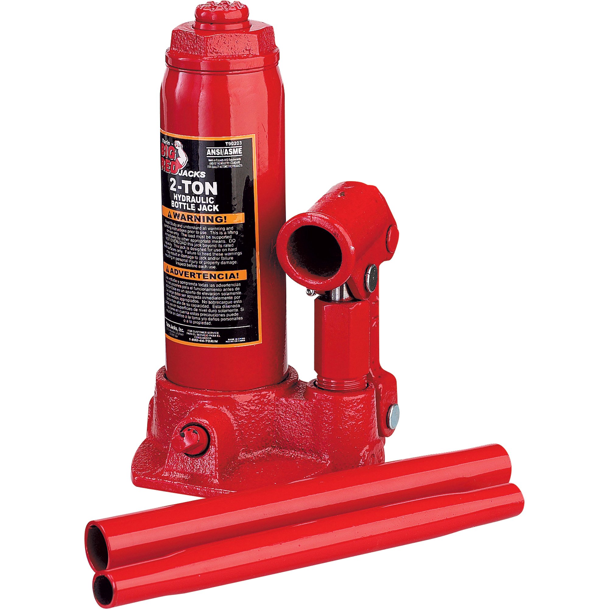 Please see replacement item# 46230. Torin Hydraulic Bottle Jack — 2-Ton,  Model# T90203 Northern Tool