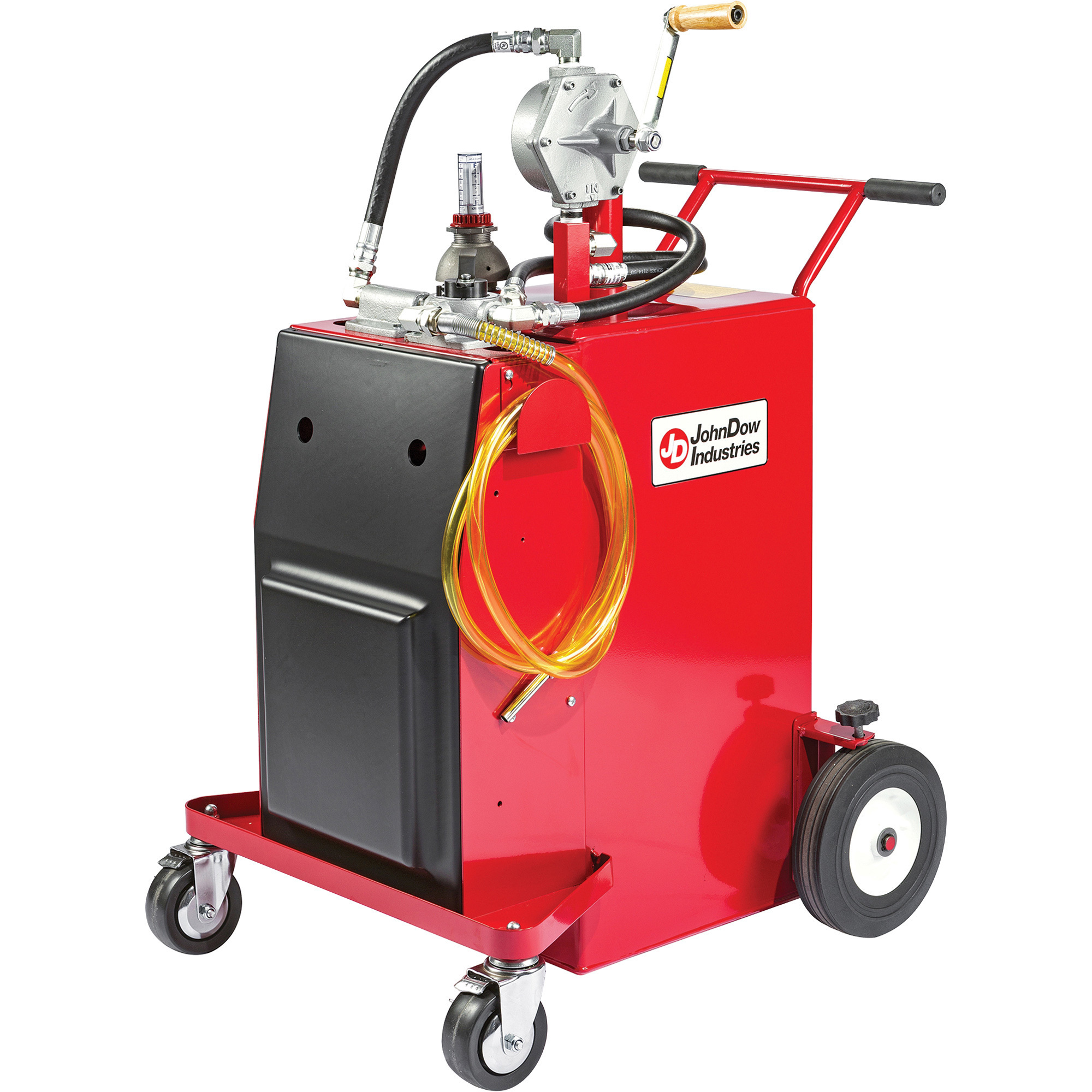 JohnDow Industries, 30 Gallon Gas Caddy with Hand Pump, Model# FC-P30-UL