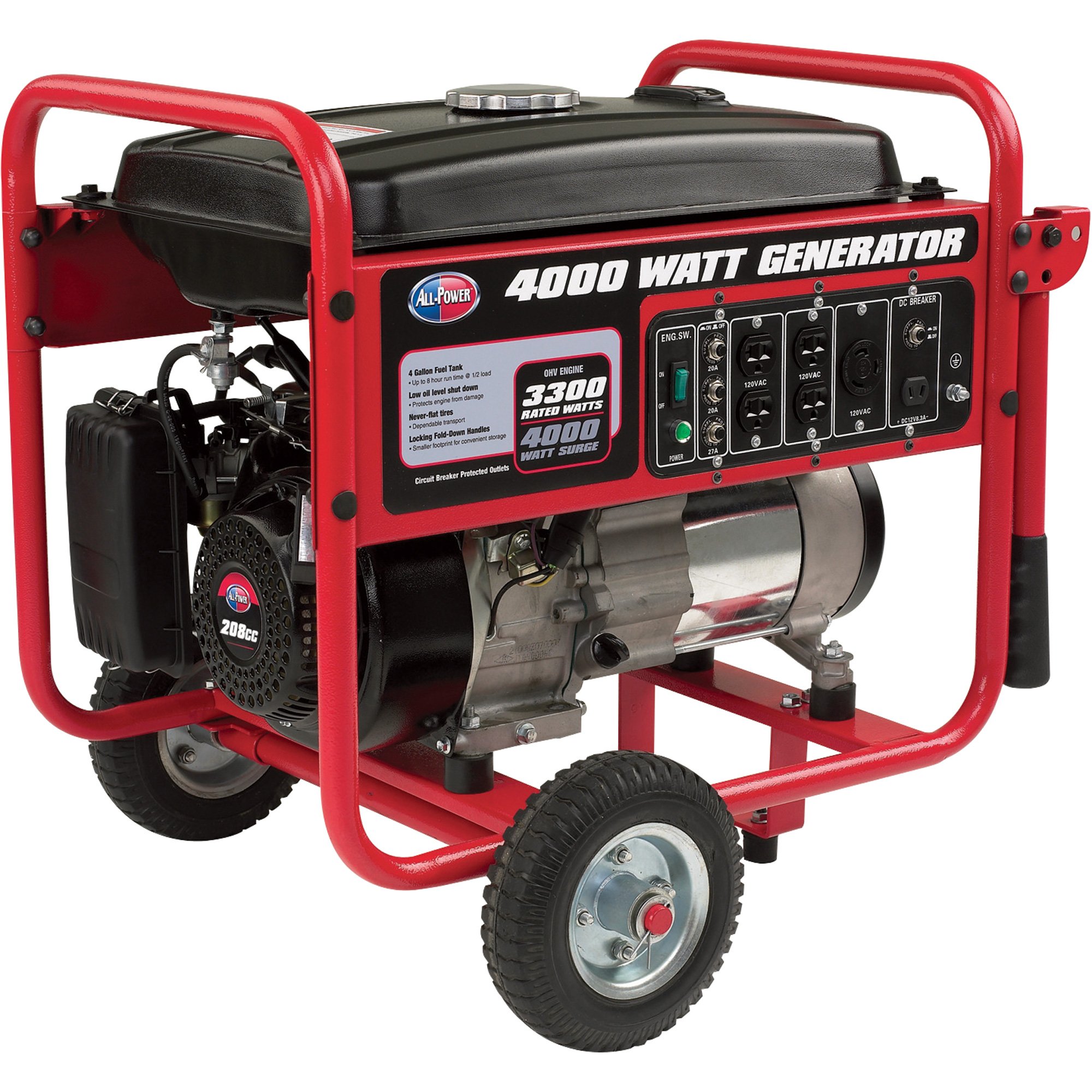 All Power Portable Generator — 4000 Watts, Model# APGG-4000 | Northern Tool