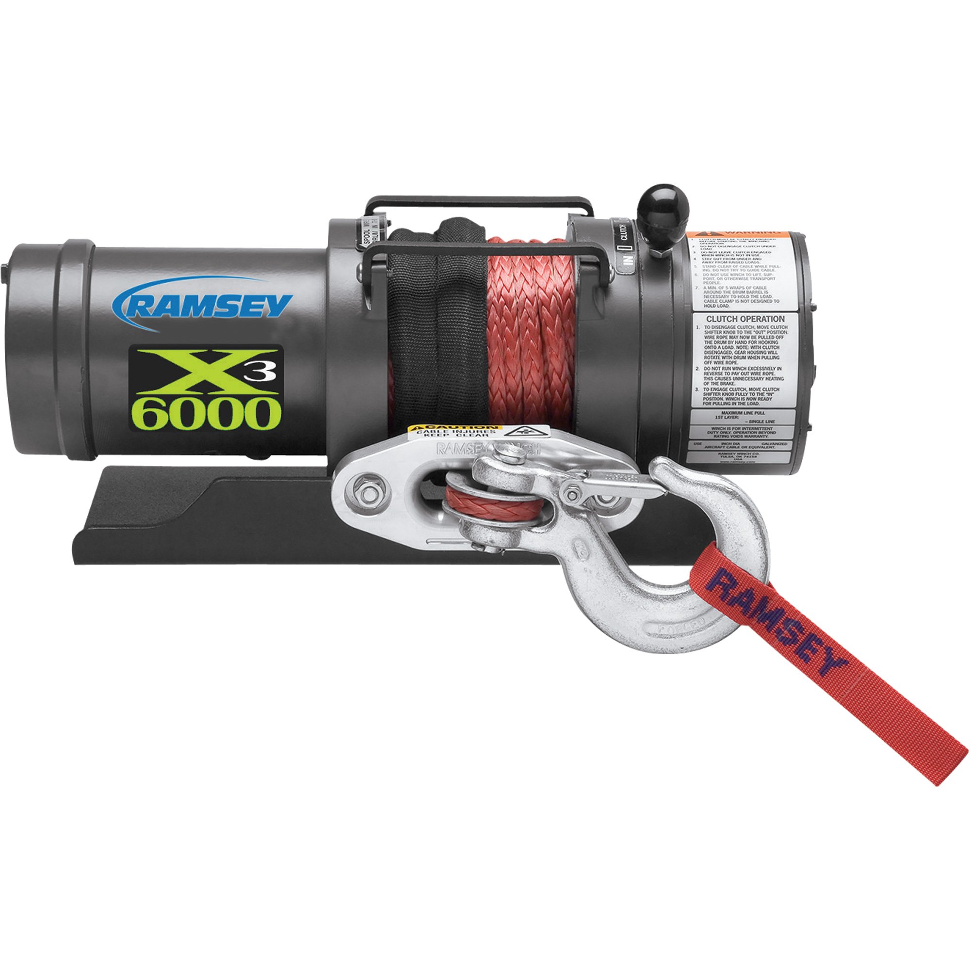 Ramsey Triple X 12V DC Winch — 6000-Lb. Capacity, Model# Triple-X 6000