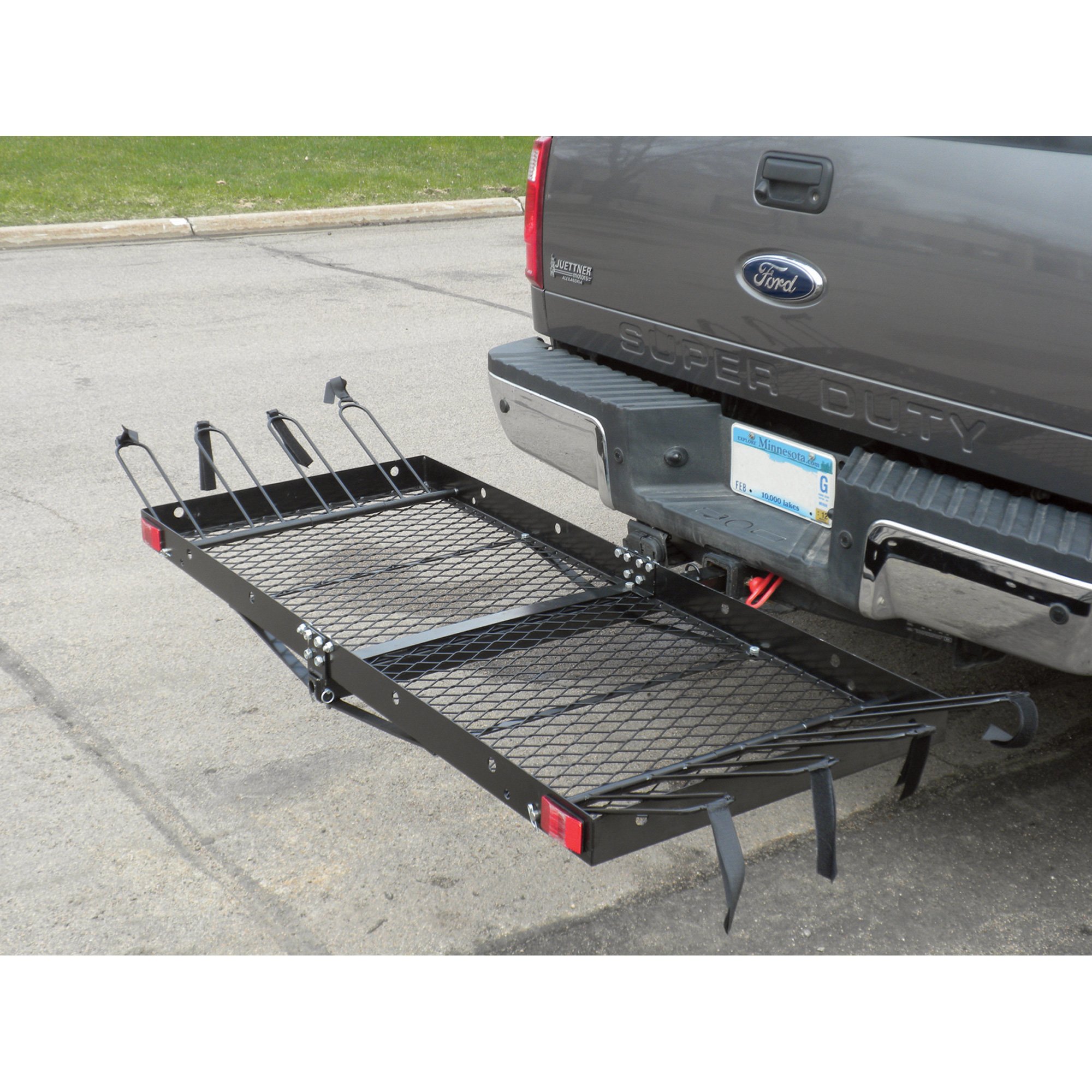 Ultra-Tow 2-in-1 Steel Cargo Carrier with 4-Bike Rack — 500-Lb ...