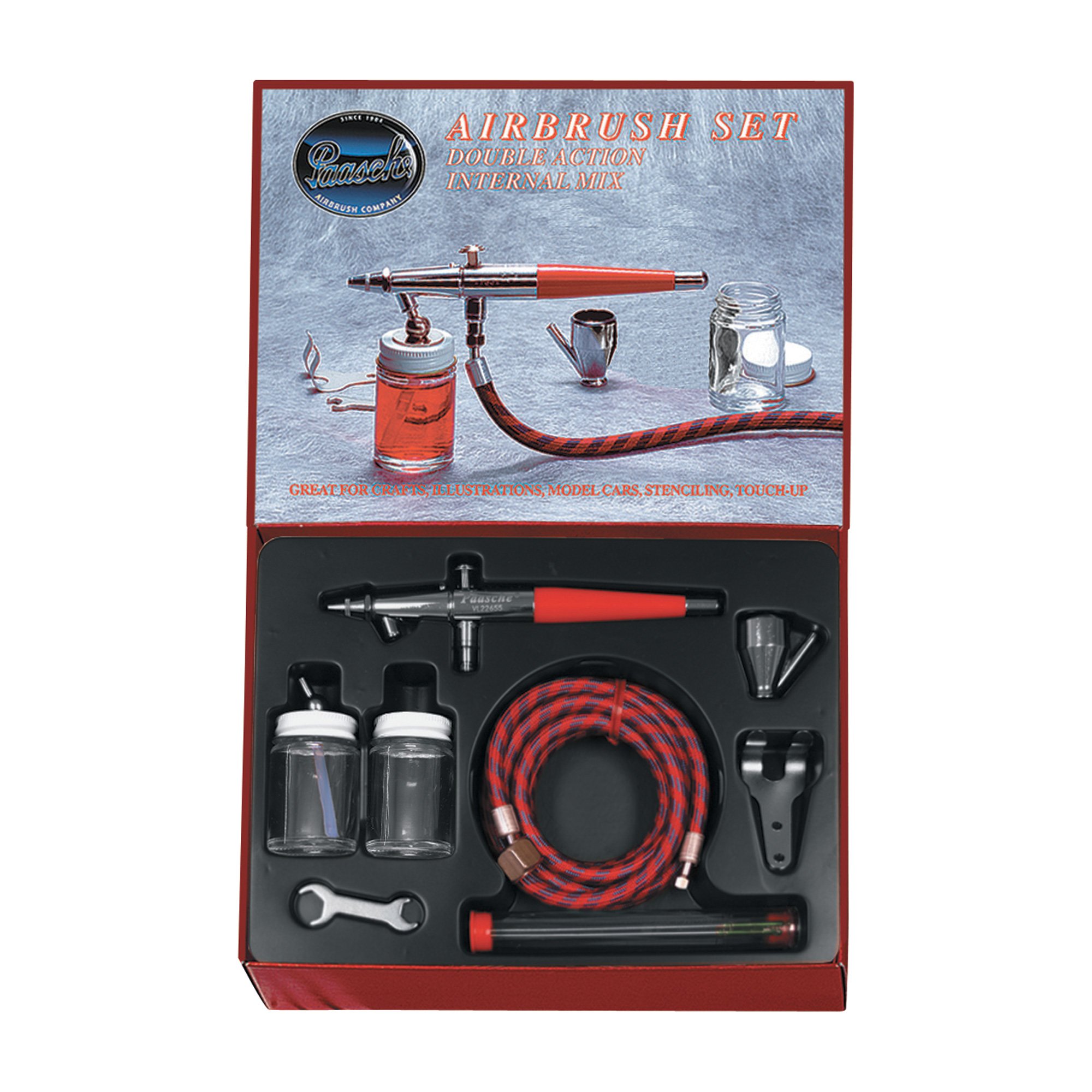 Paasche Airbrush Kit Contains 3 Different Airbrushes