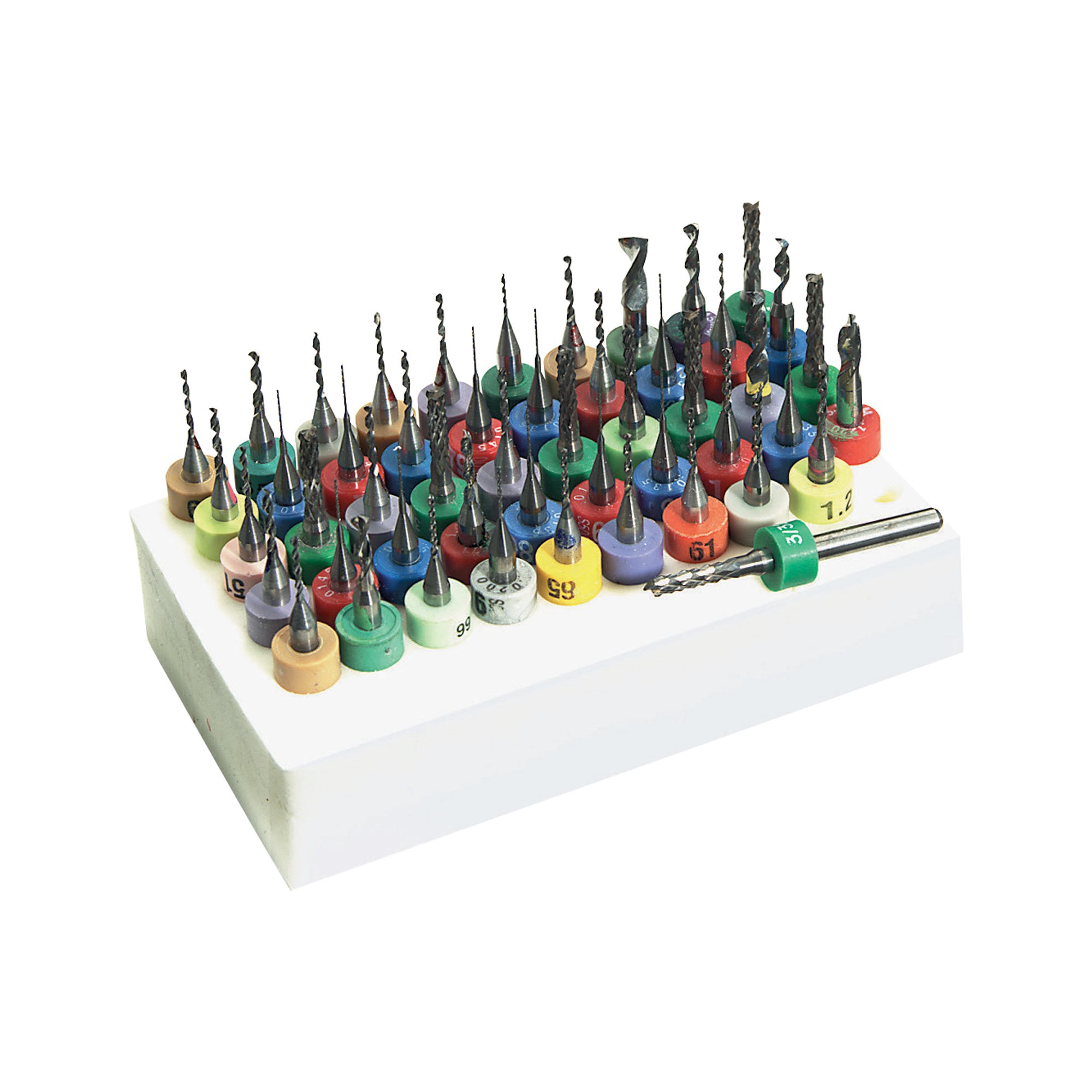 Rashed Tools Set 50-Pc. Tungsten Carbide 1/8in. Shank Drill Bit and Rasp Set | Northern Tool