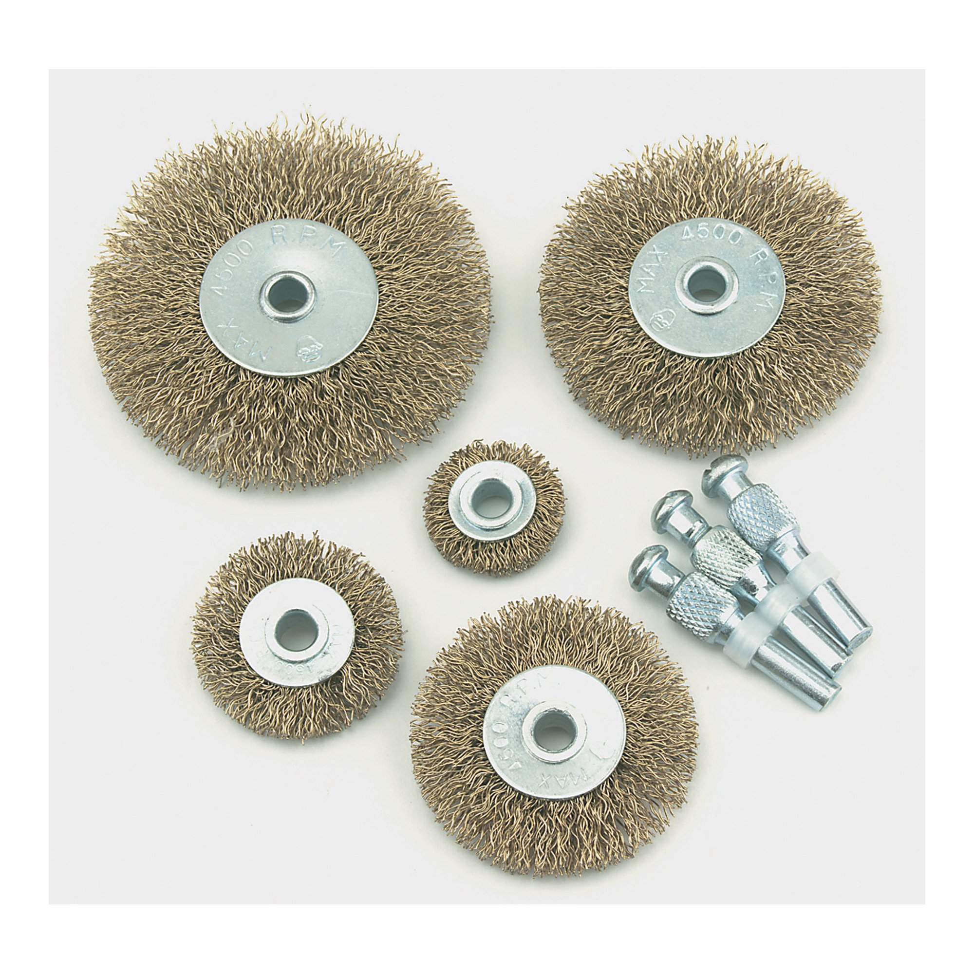 5 Piece Brass Wheel and Brush Set