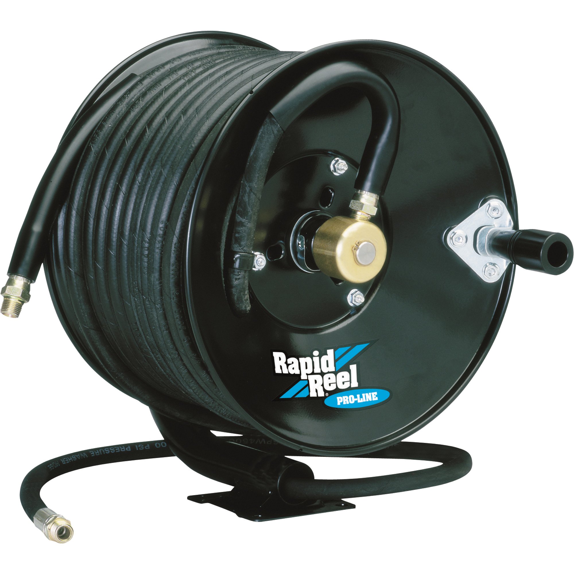 Rapid Reel Pressure Washer Hose Reel — Holds 3/8in. x 100ft. Hose, 4500 PSI