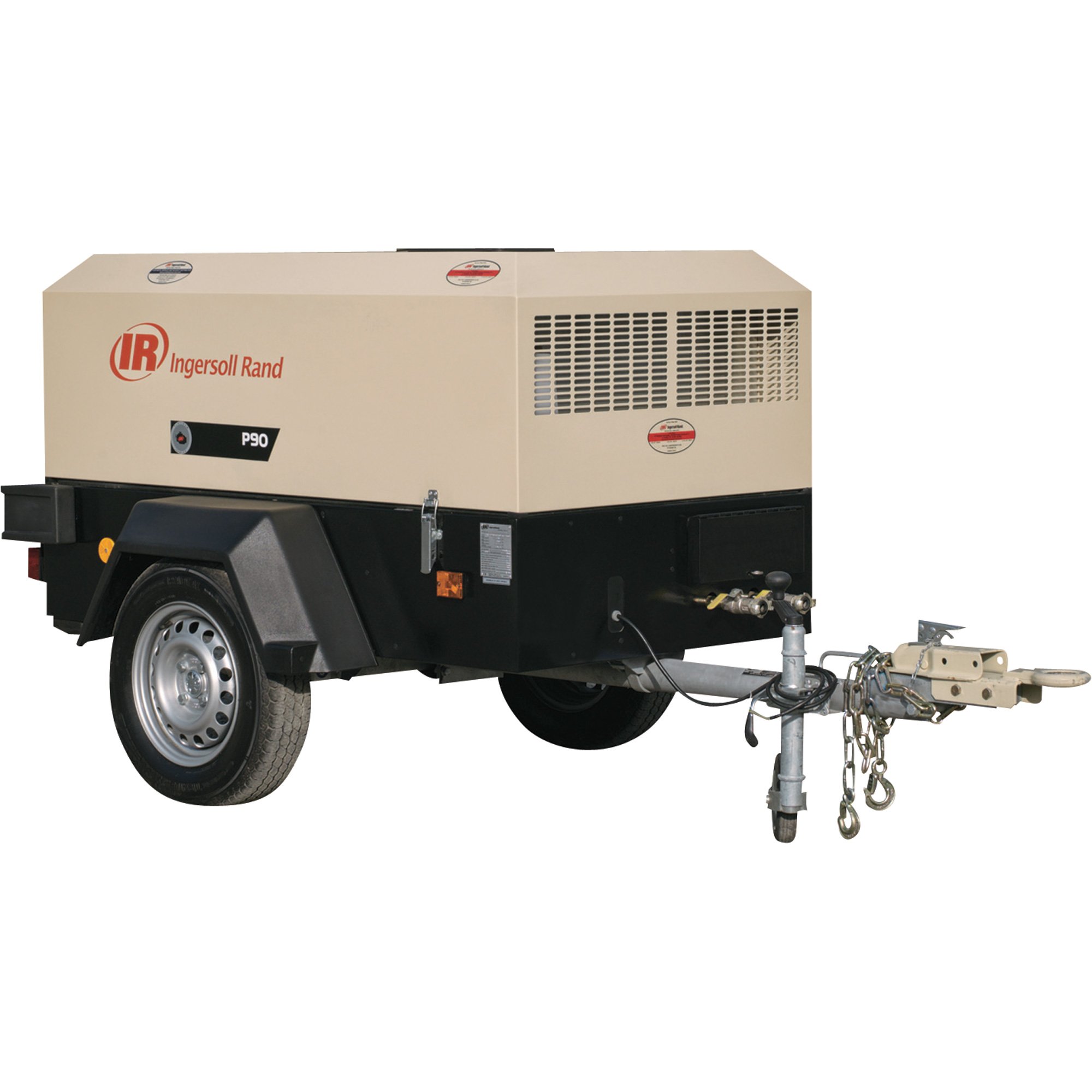 Ingersoll Rand Portable Tow-Behind Air Compressor — 28 HP Ingersoll Rand  Diesel Compressor, Model# P90WIR
