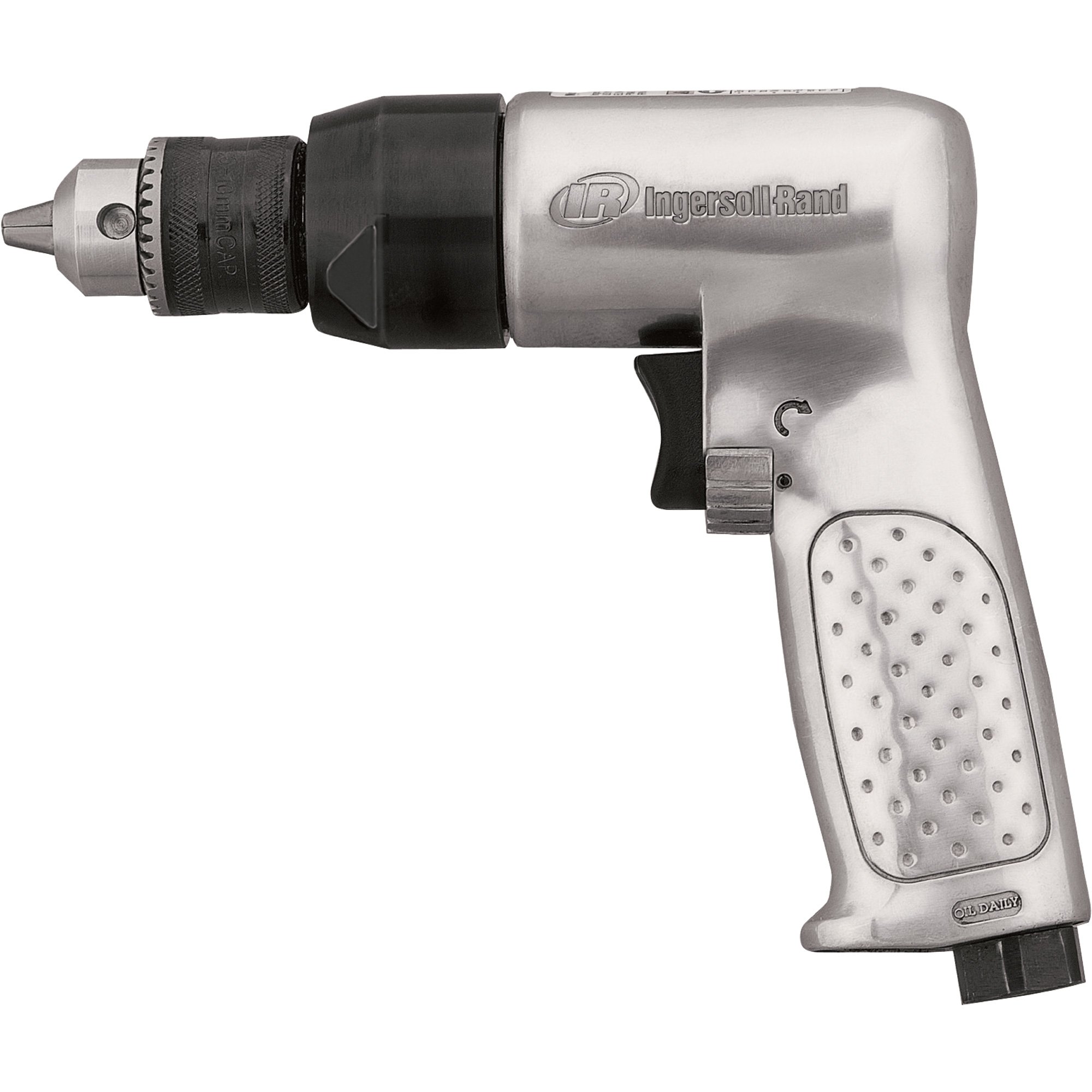 Ingersoll Rand Quiet Technology Air Drill — 3/8in. Keyed Chuck, Model# 7802RA