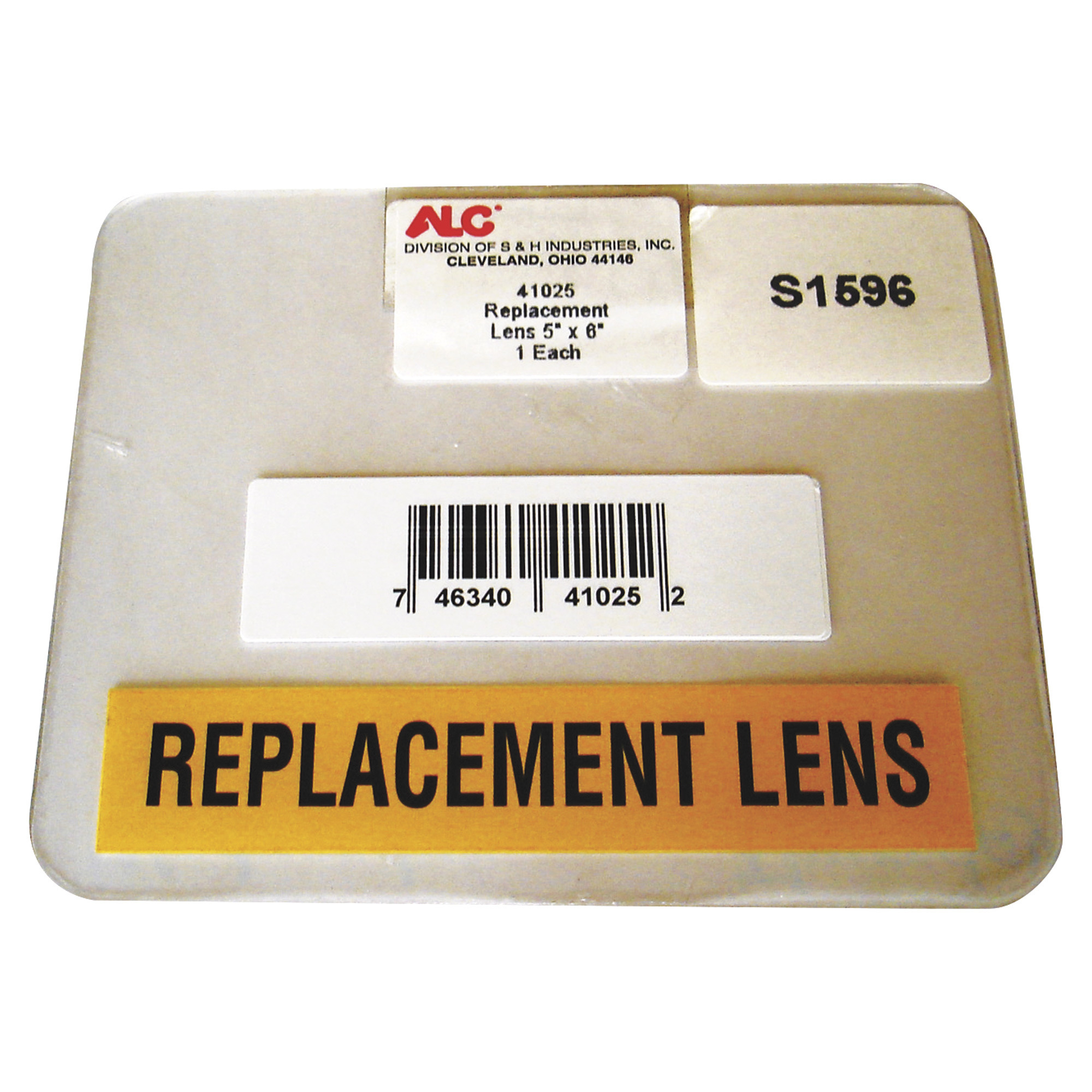 ALC Replacement Lens for Abrasive Blasting Hood, 5in. x 6in., Model# 47025