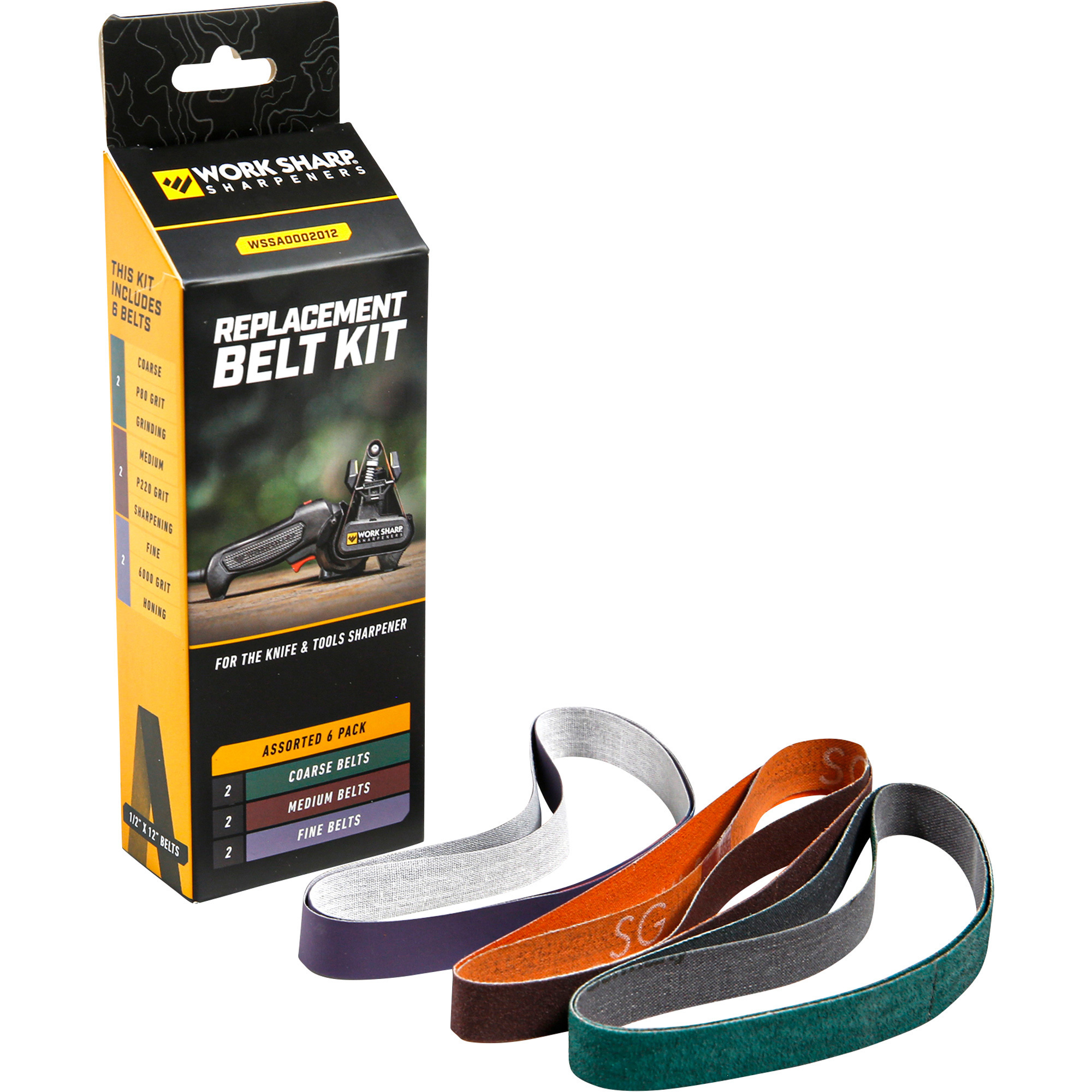Ken Onion Knife And Tool Replacement Belts Assorted 5 Pack By Worksharp
