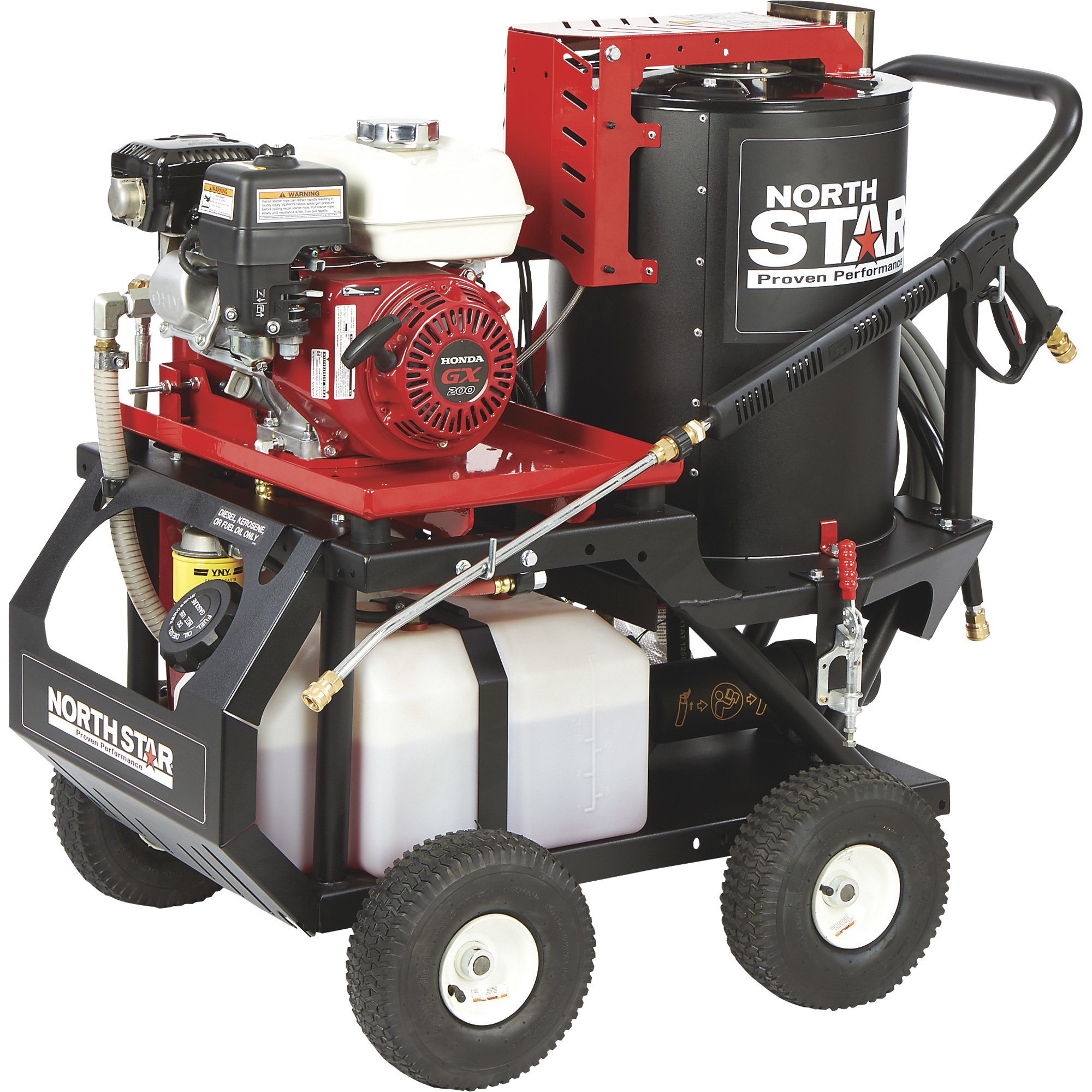 NorthStar Hot Water Pressure Washer with Wet Steam — 2700 PSI, 2.5