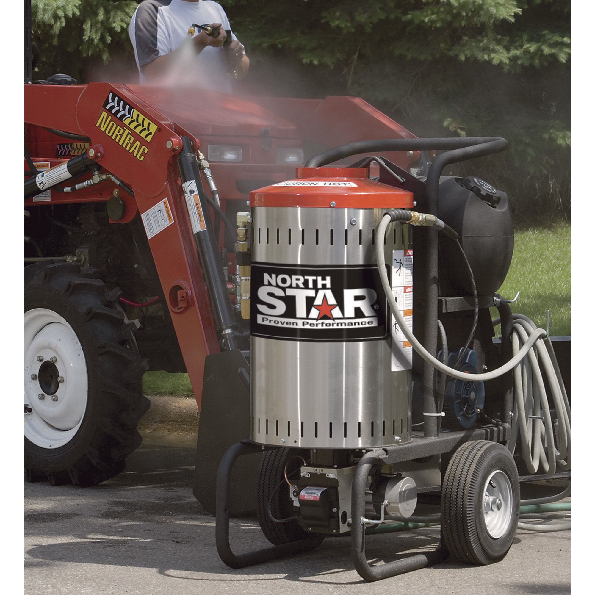 NorthStar Electric Wet Steam and Hot Water Pressure Washer — 2750 PSI, 2.5  GPM, 230 Volts