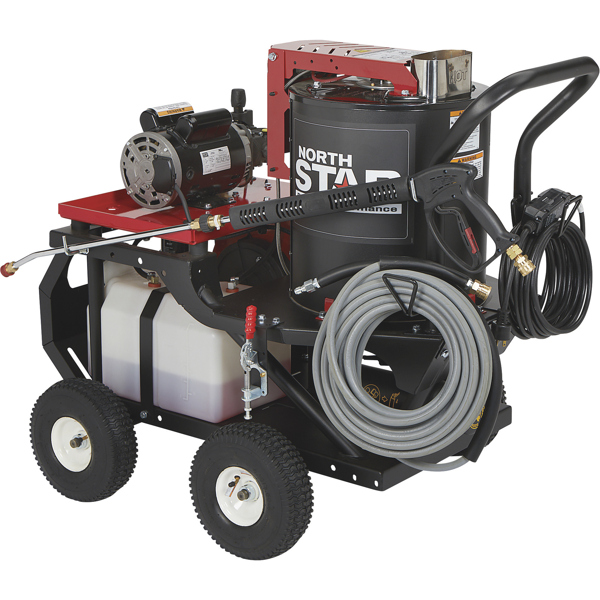 Northstar Electric Wet Steam Cleaner and Hot Water Commercial Pressure  Power Washer Add-on Unit - 4000 PSI, 4 GPM, 115 Volts