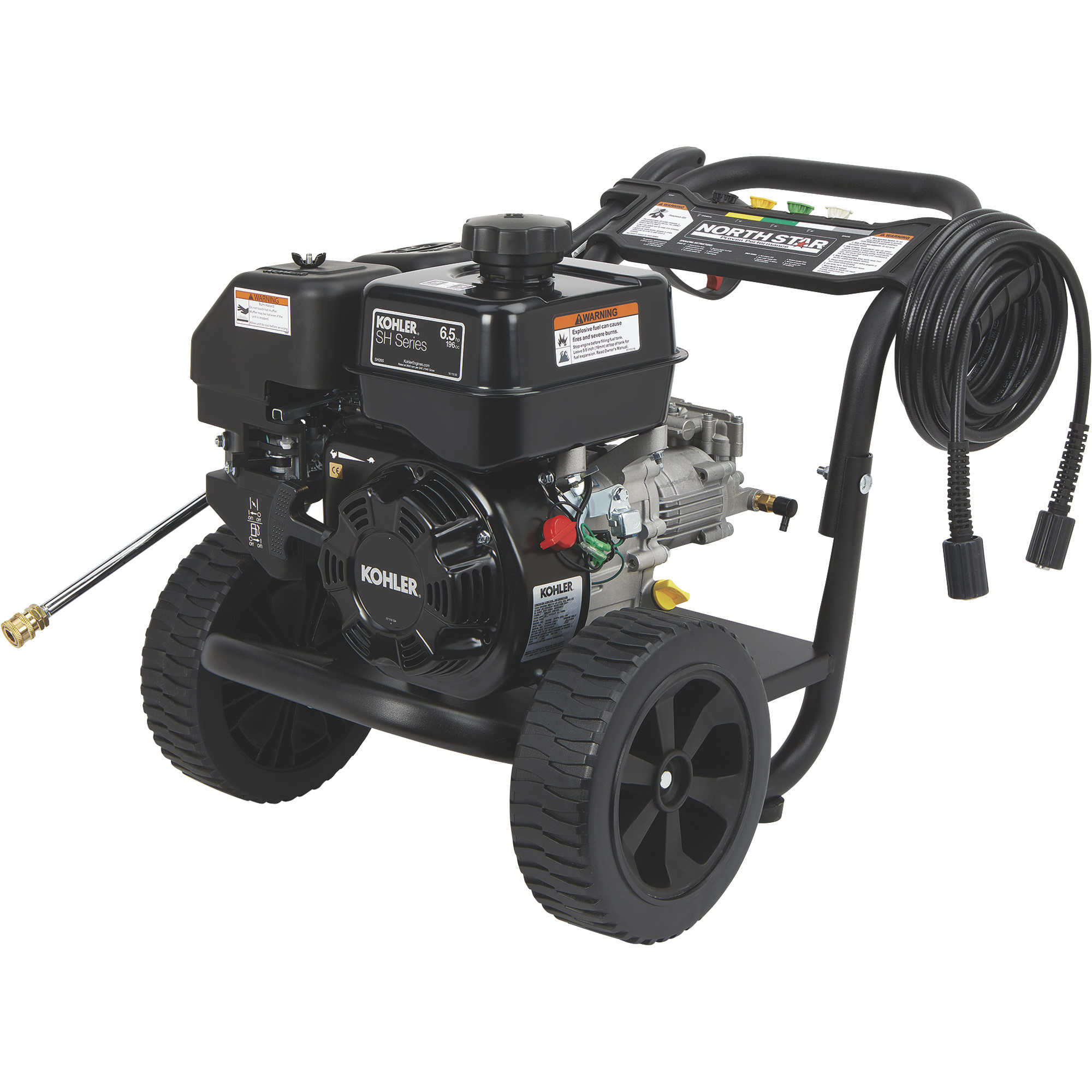 NorthStar Gas Cold Water Pressure Washer, 3300 PSI, 2.6 GPM, Kohler