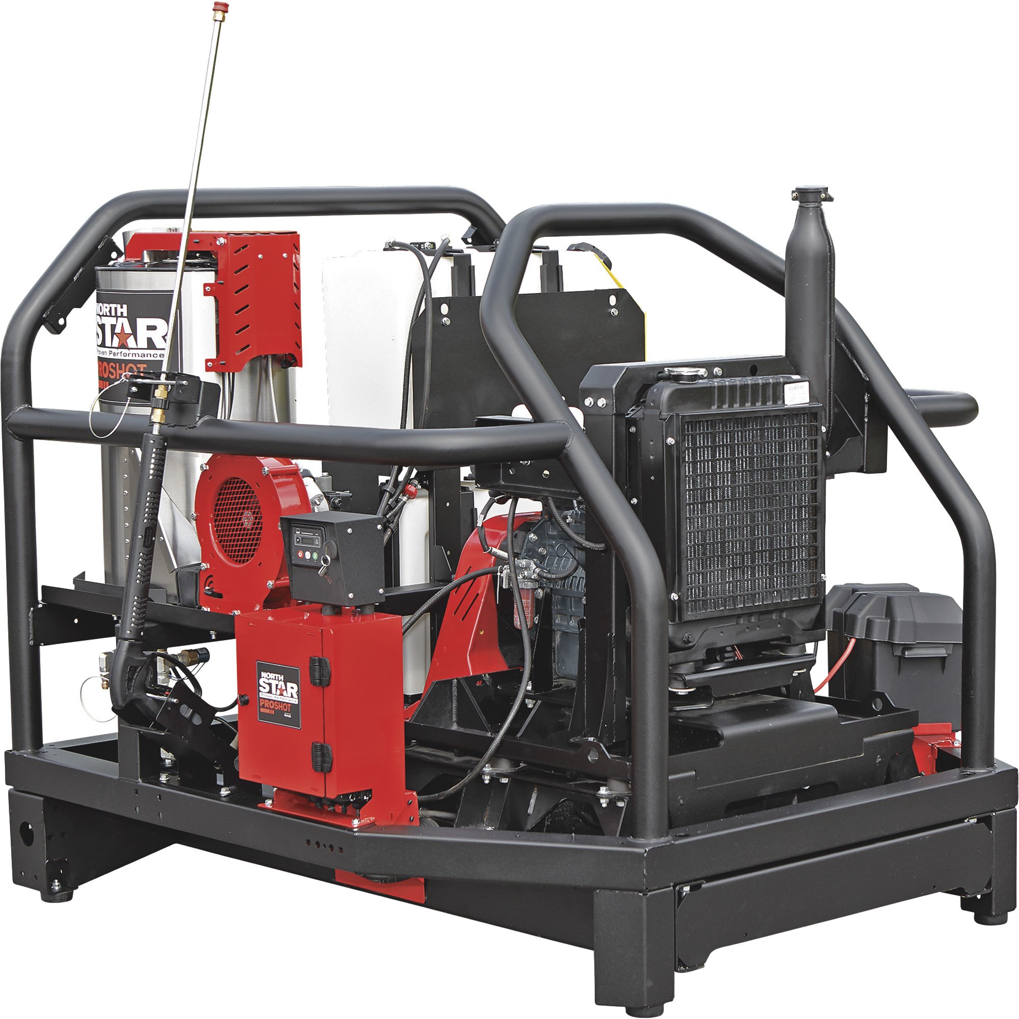 NorthStar ProShot Hot Water Commercial Pressure Washer Skid — 4000 PSI, 5.5 GPM, Kubota Diesel Engine