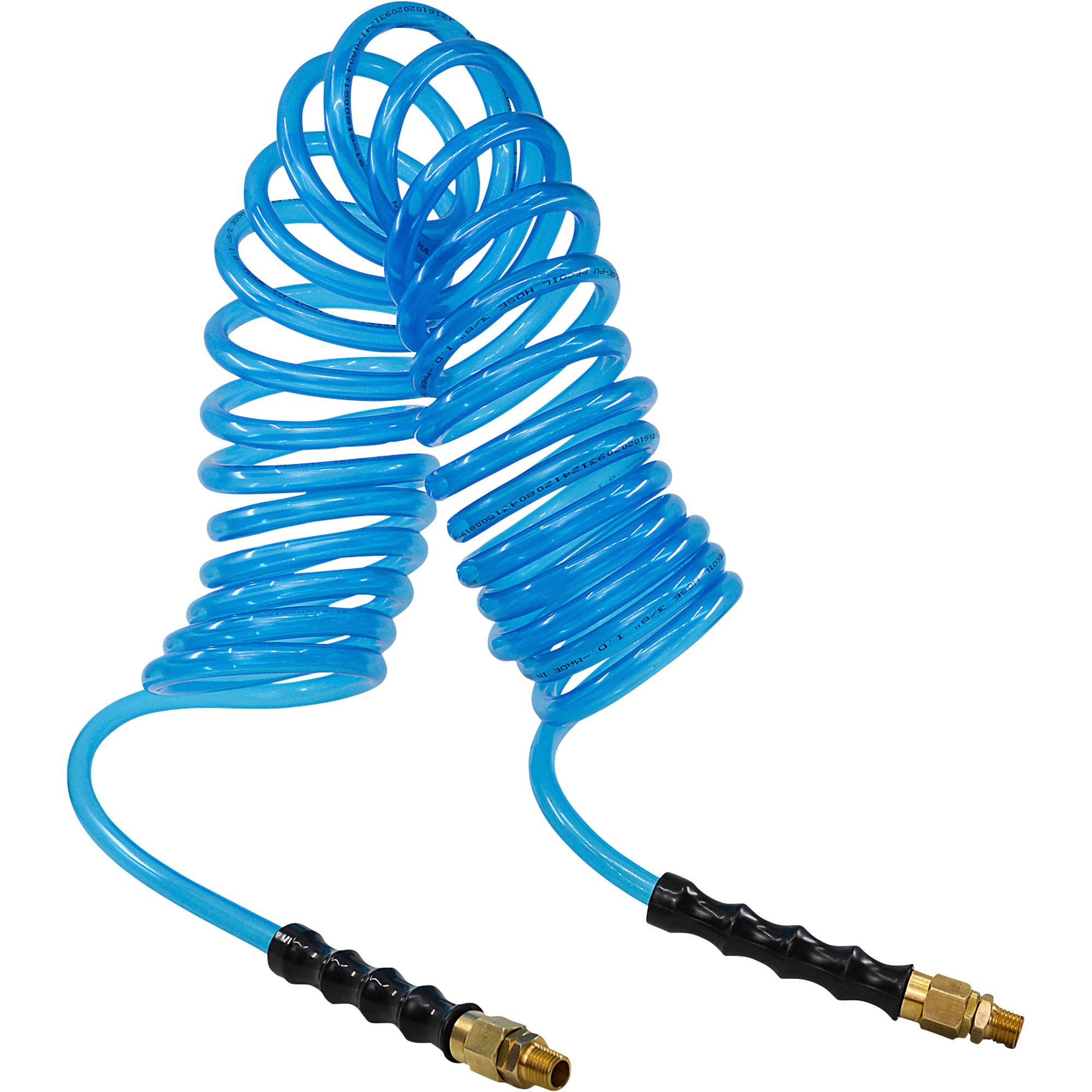 Polyurethane Recoil Air Hose — 3/8in. x 25ft., 125 PSI, Model PUR3825