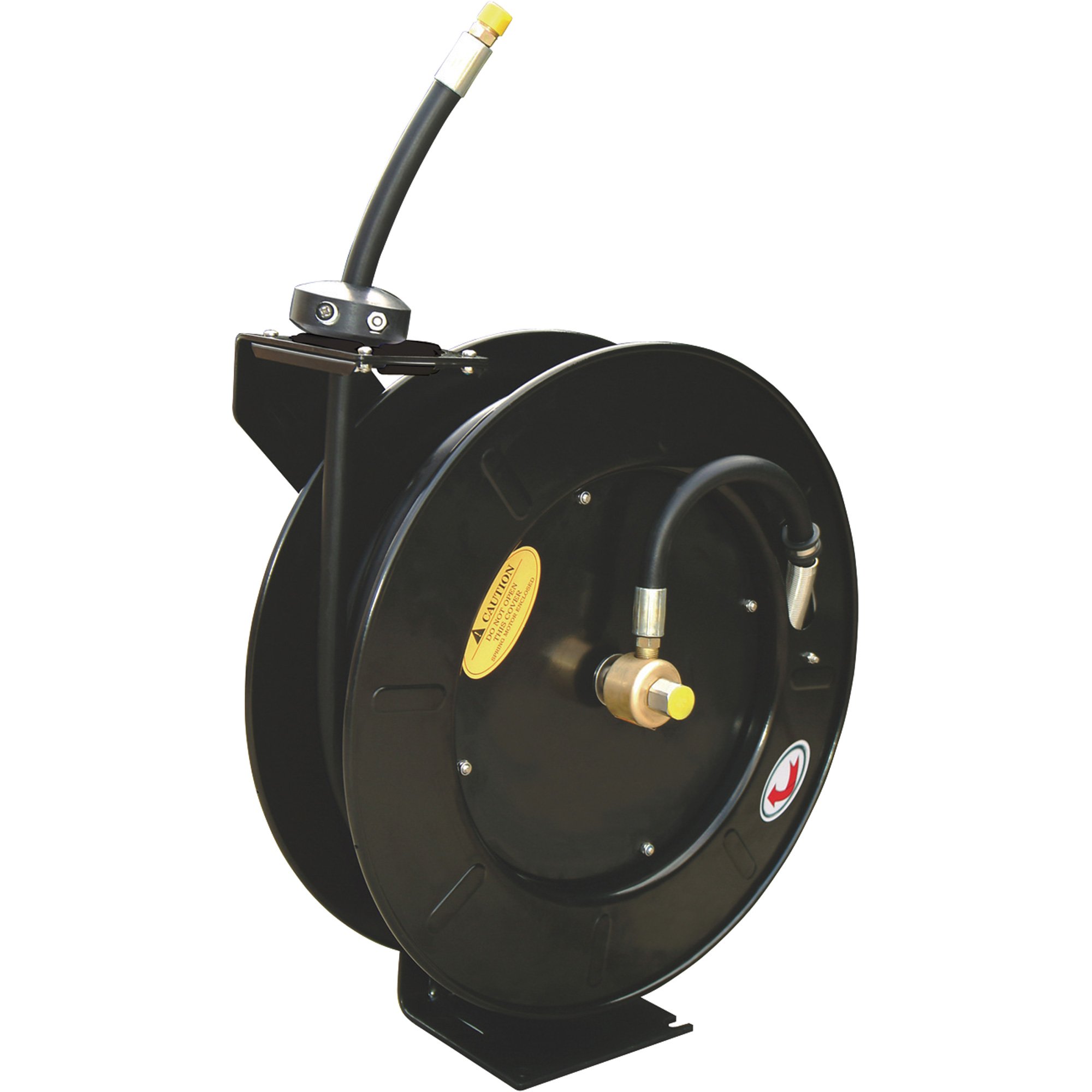 ReelWorks Retractable Grease Hose Reel — 3/8in. x 50ft. Hose, 4000 PSI