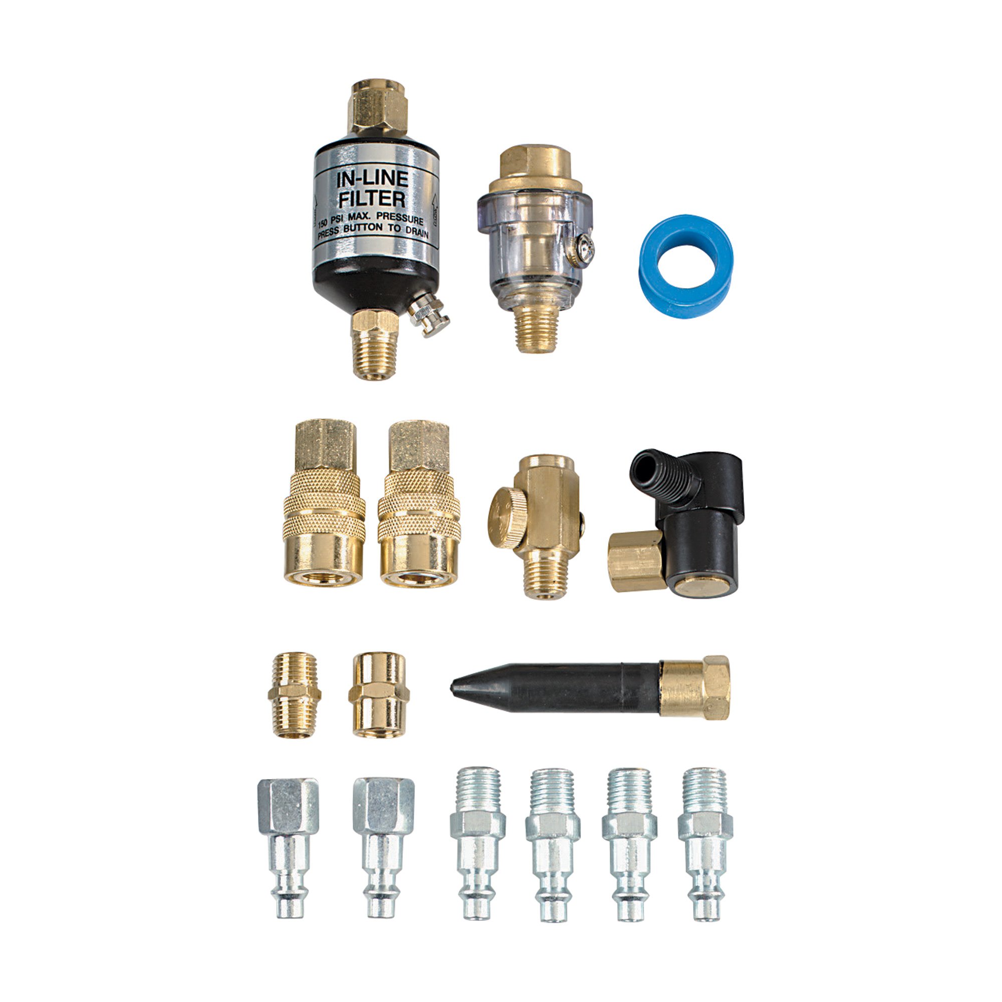 Northern Industrial Tools Air Tool Accessory Kit — 16Pc. Set, 1/4in