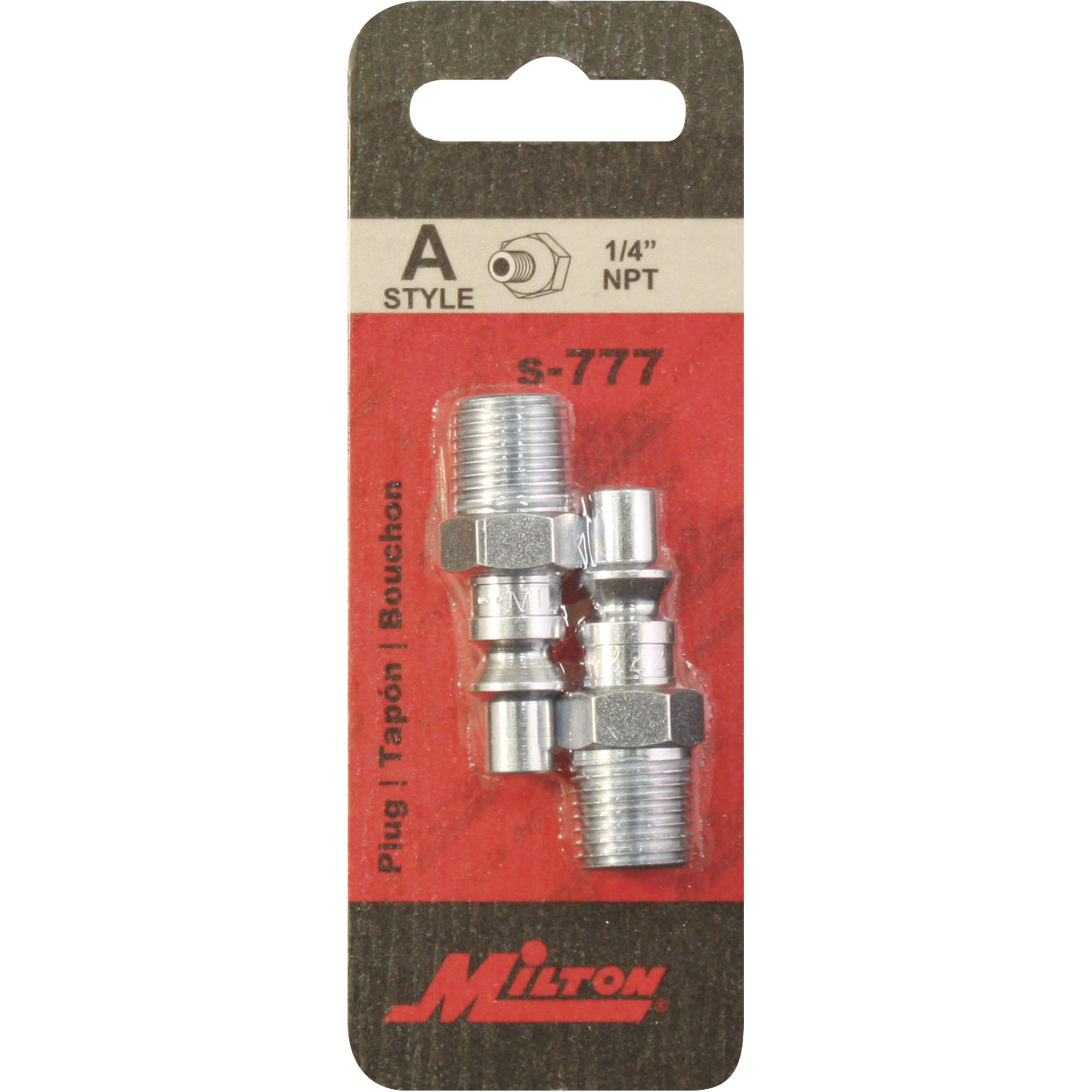 Milton A-Style 1/4in. NPT Male Plug | Northern Tool