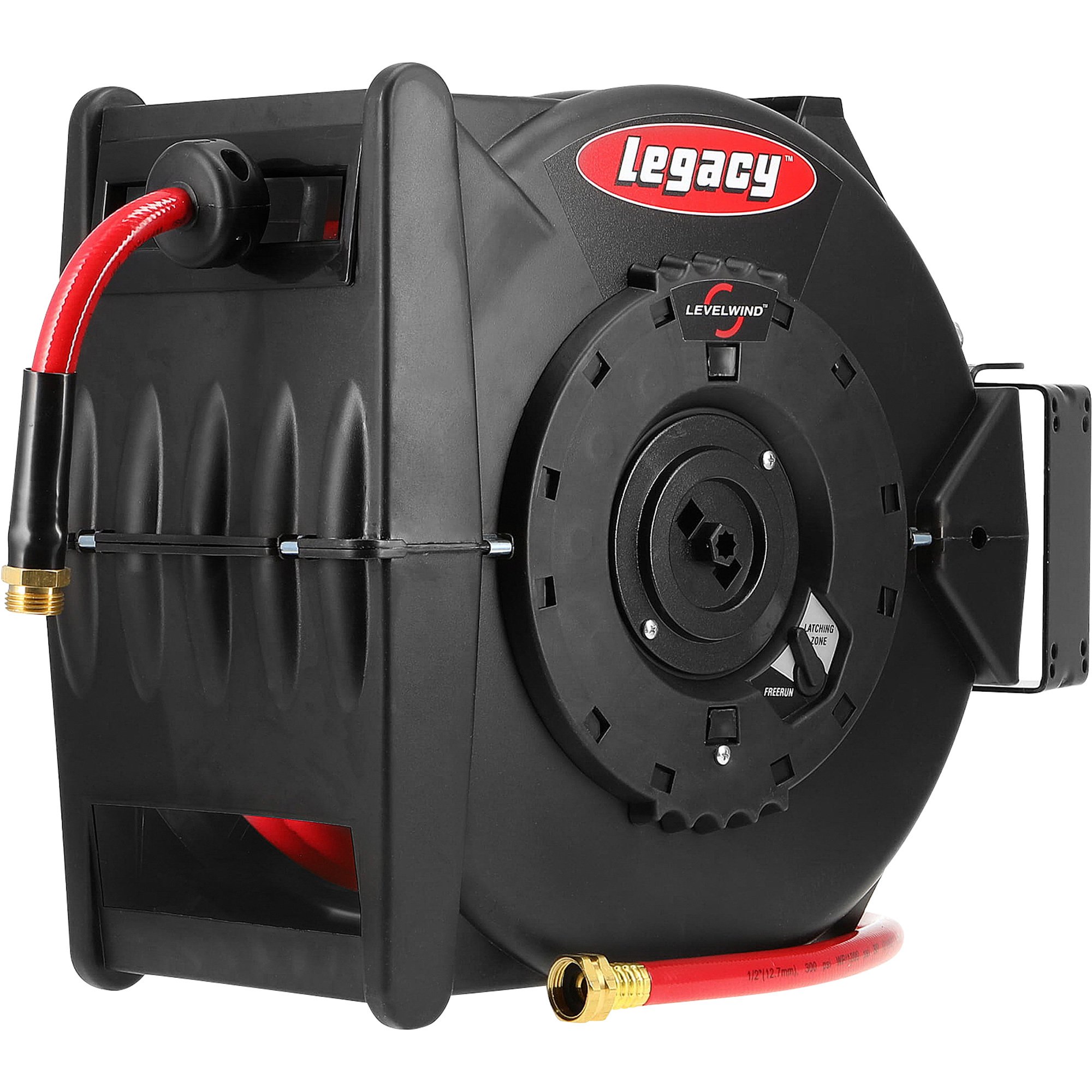 Legacy Manufacturing® L8335 - Air/Water Retracting Air Hose Reel with 1/2  x 50' Air Hose 