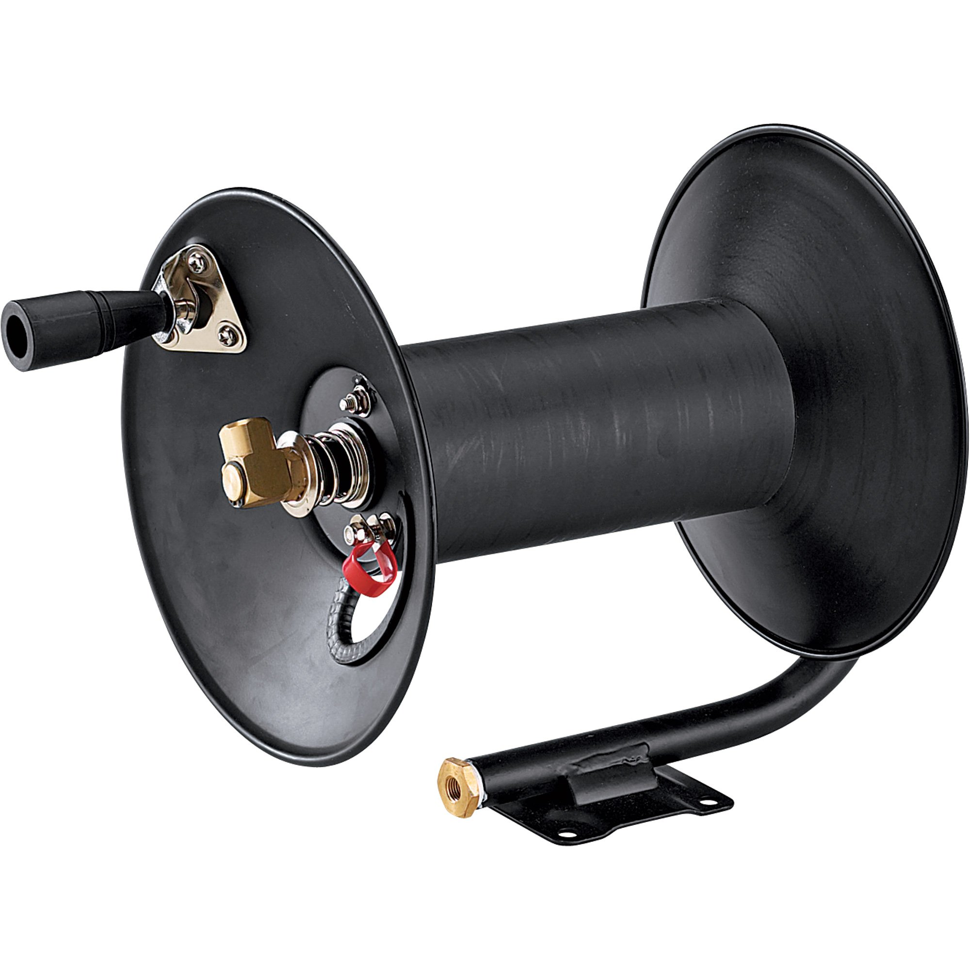 Please see replacement item# 49590. ReelWorks Air Hose Reel with Hand Brake  — Holds 3/8in. x 100ft. Hose