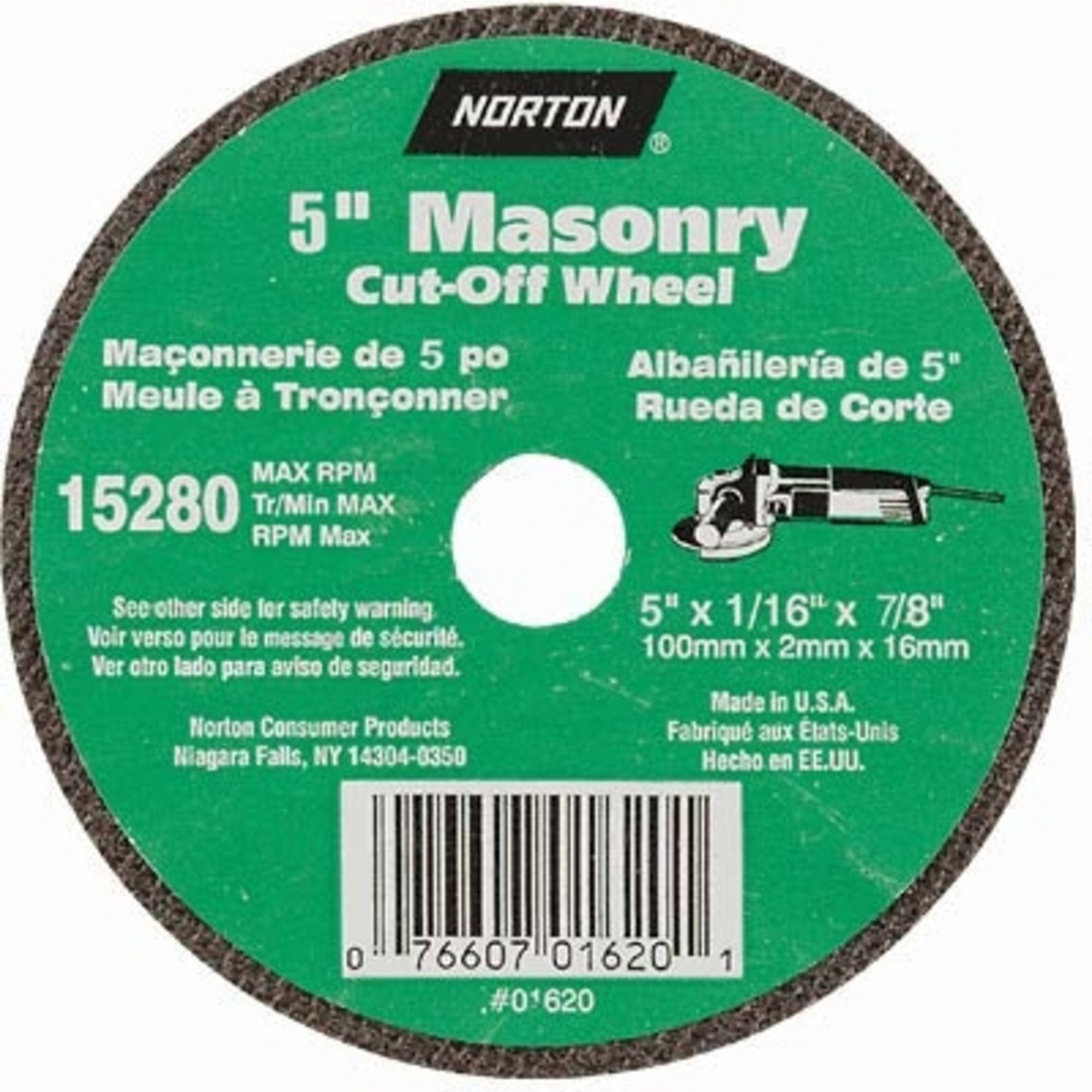 Norton Cutoff Wheel, 5in. Dia., 12,225 RPM Northern Tool