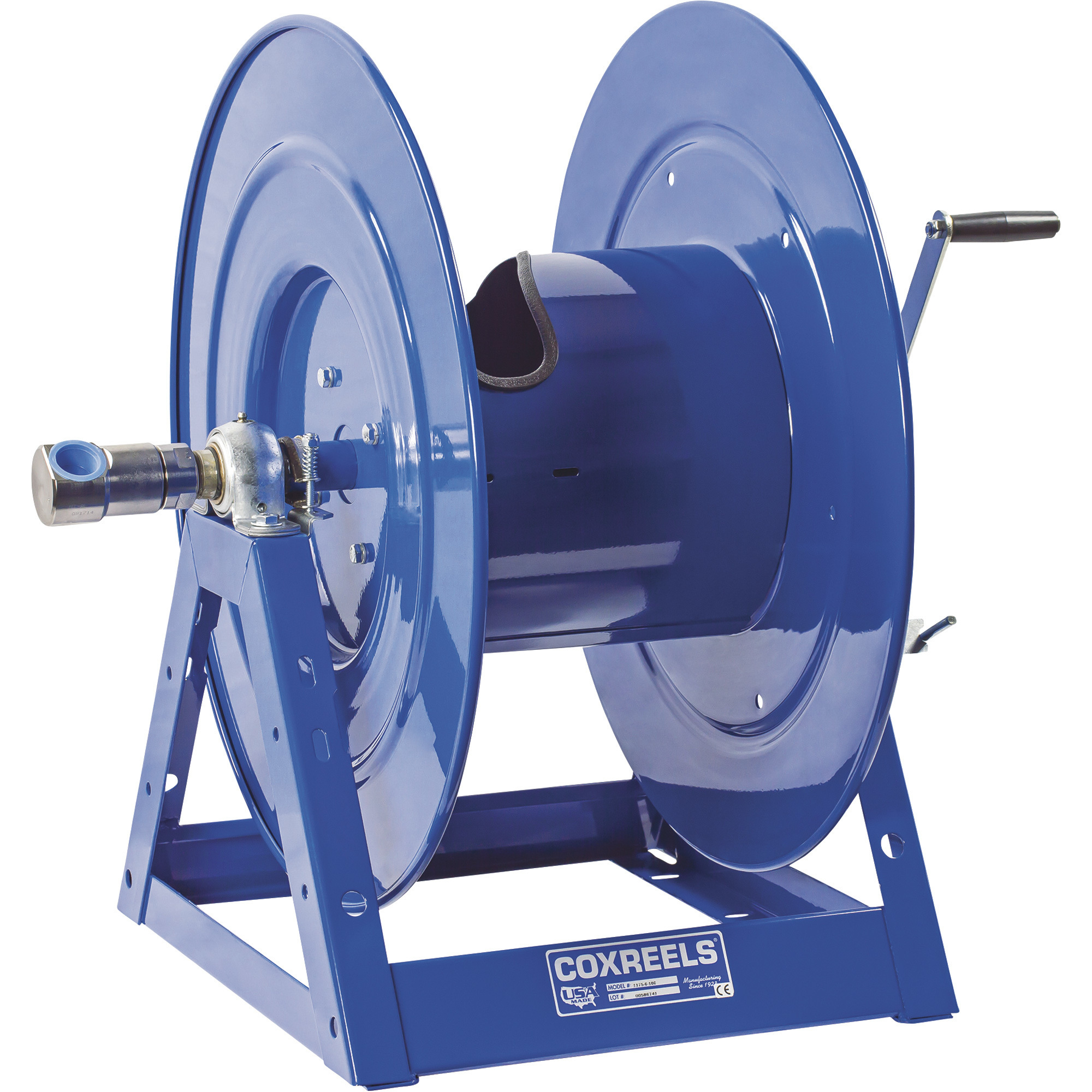 Coxreels 1175 Series Hand-Crank Hose Reel, Holds 1in. x 100ft. Hose Model# 1175-6-100