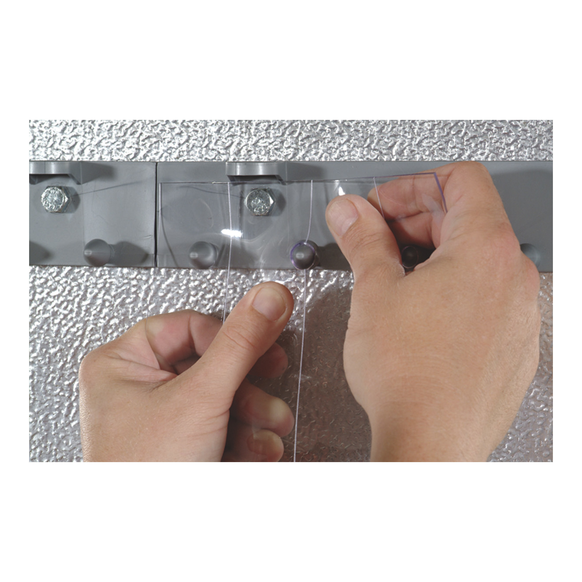 Aleco Energy-Saving PVC Strip Doors with MaxBullet Hardware, 12Ft. x 12Ft.,  Model# 455045