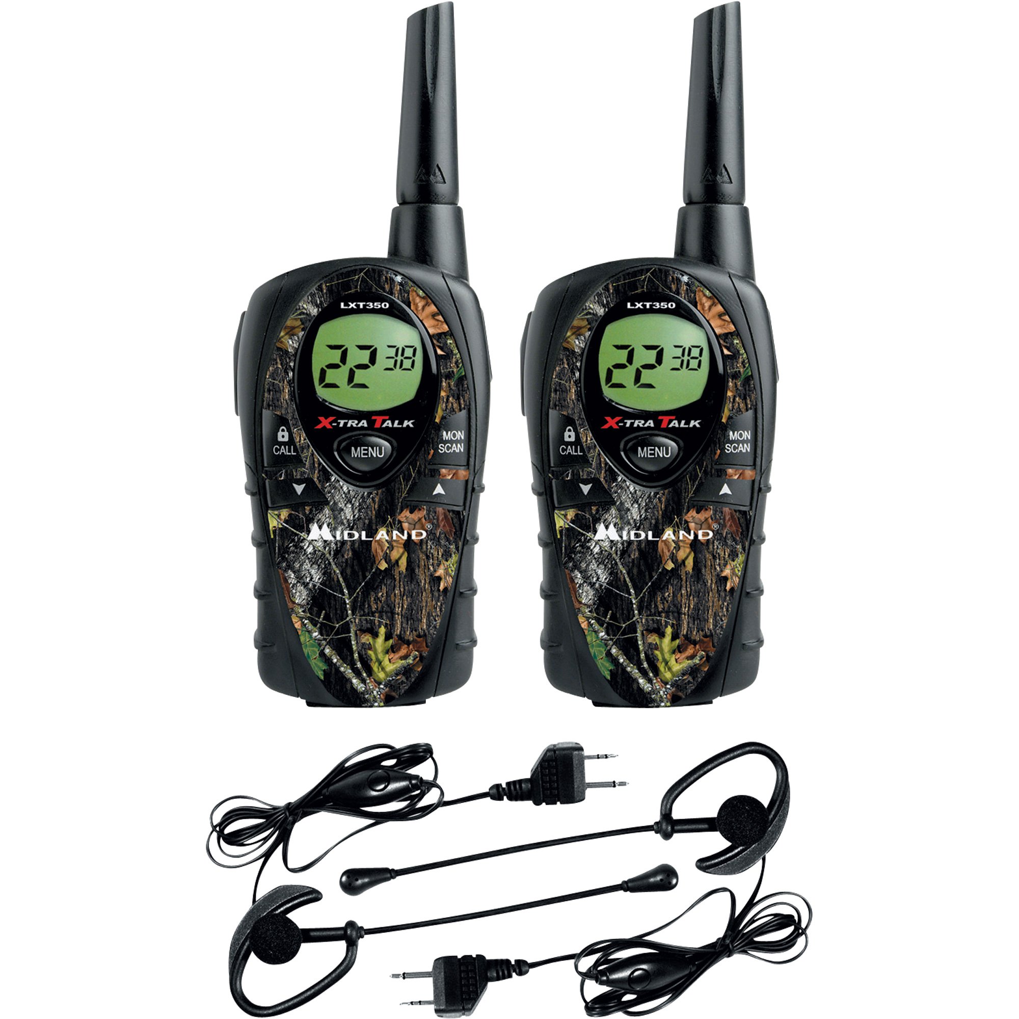 Midland GMRS Outfitters Camo Handheld Radios (Pair) — 10-Mile Range ...