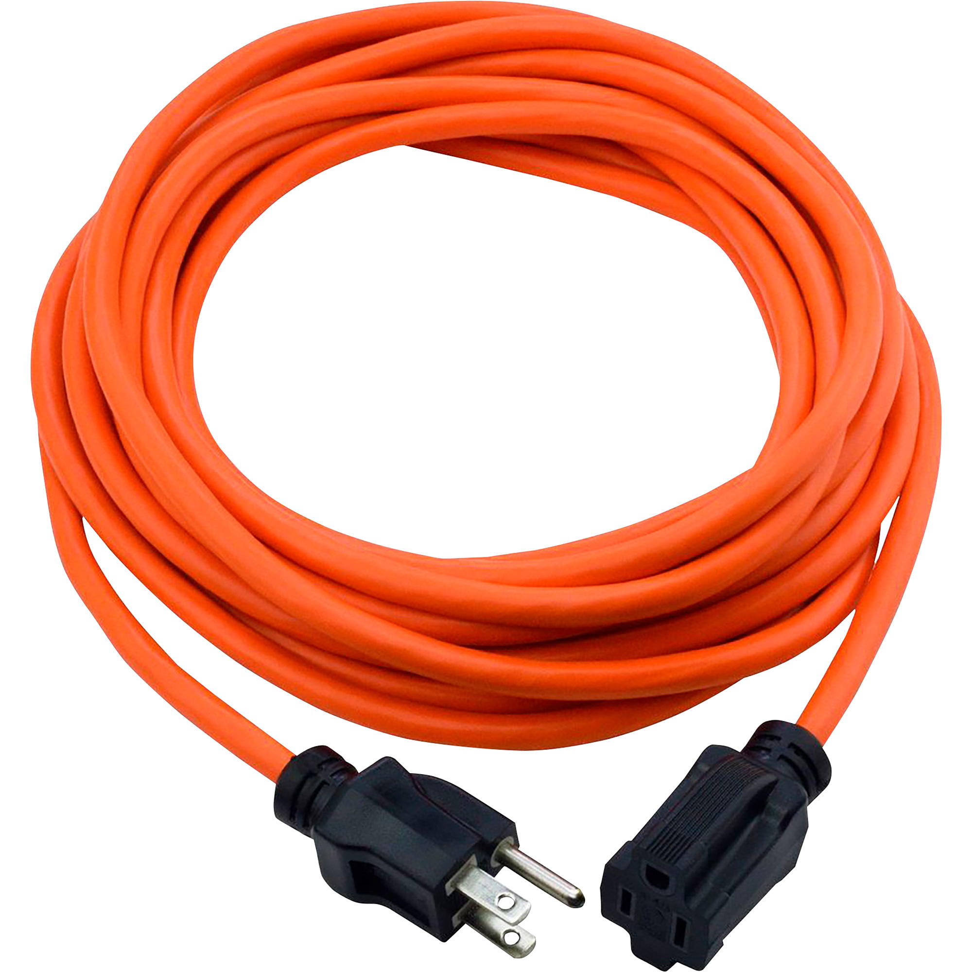 Prime Wire & Cable Outdoor Extension Cord, 25ft., 16/3 Gauge, 13 Amps,  Orange, Model# EC501625