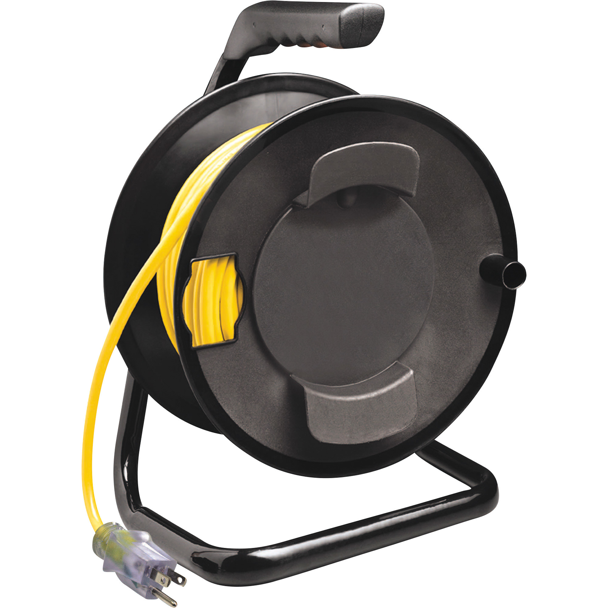 Prime Wire & Cable Portable Extension Cord Storage Reel with Metal Stand,  Model# CR003000