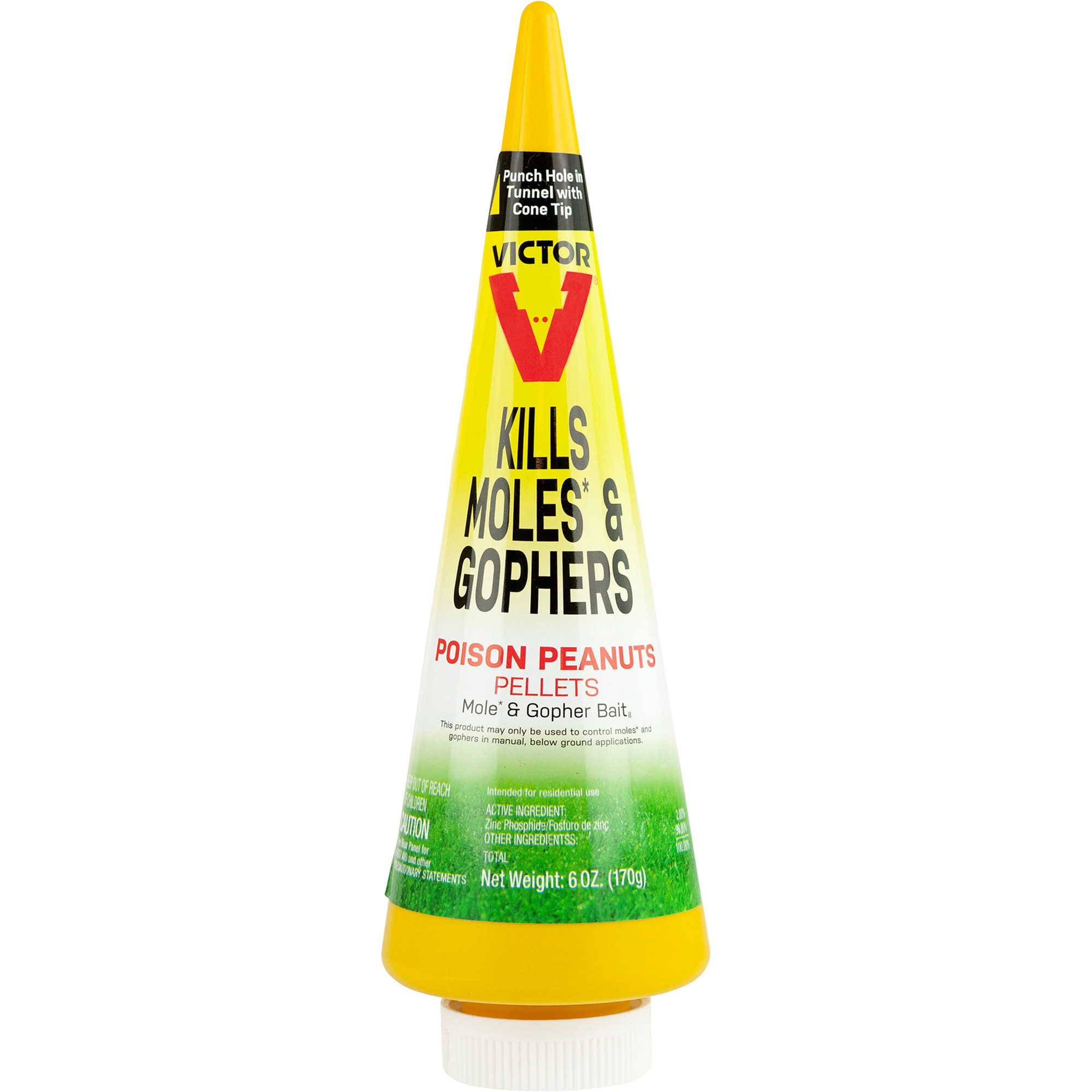 Victor Poison Peanut Pellets Mole and Gopher Bait, Model# M6006
