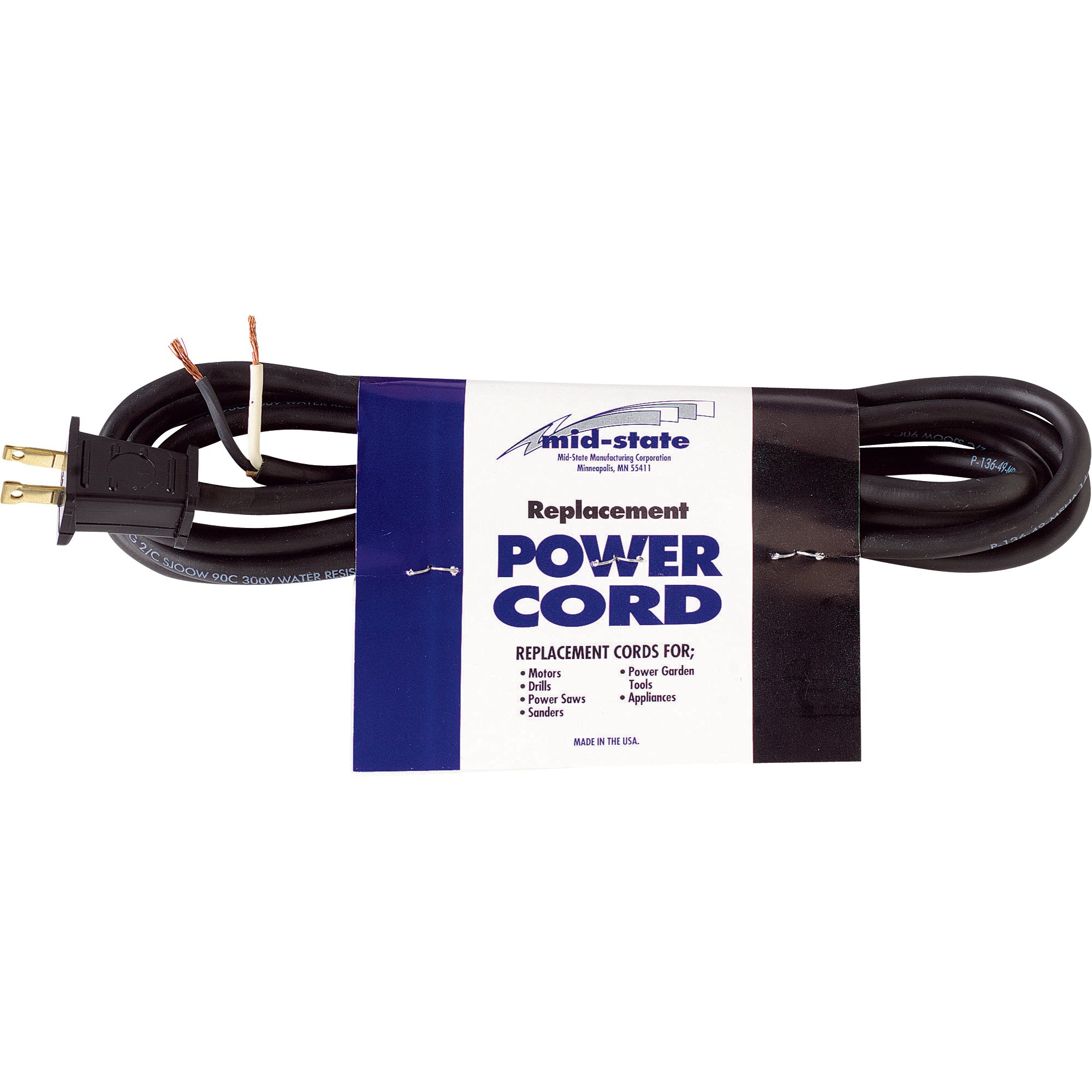 Northern Industrial Electrical Replacement Power Cord — 9ft.